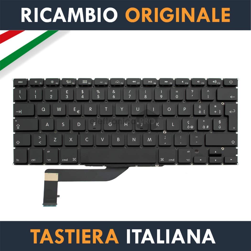 Tastiera Originale per Apple MacBook Pro Retina 15" A1398 Italiana