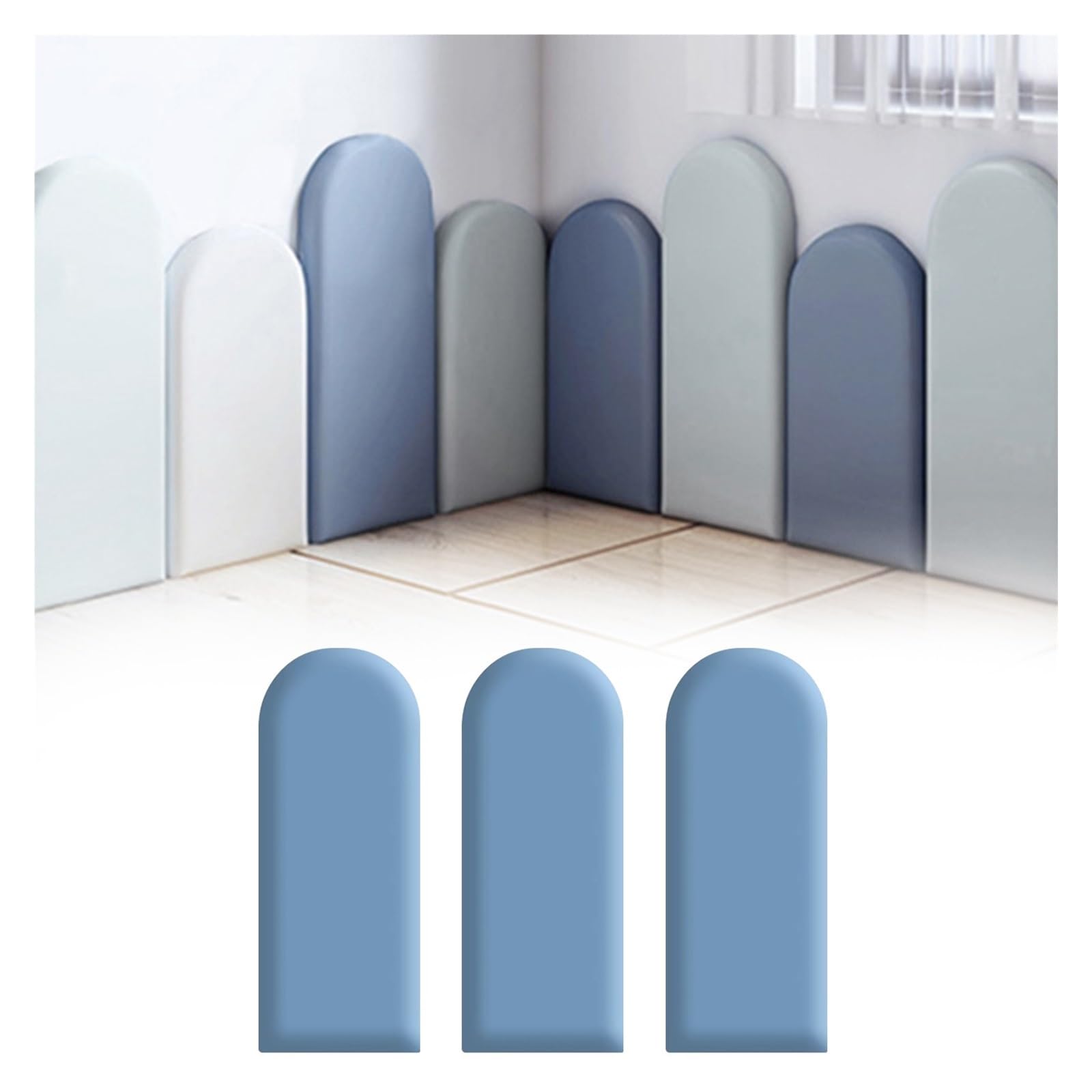 Pannelli da parete imbottiti, imbottitura anti-collisione da parete, adesivi da parete 3D, pannelli autoadesivi per testiera, per camera da letto, cameretta dei bambini