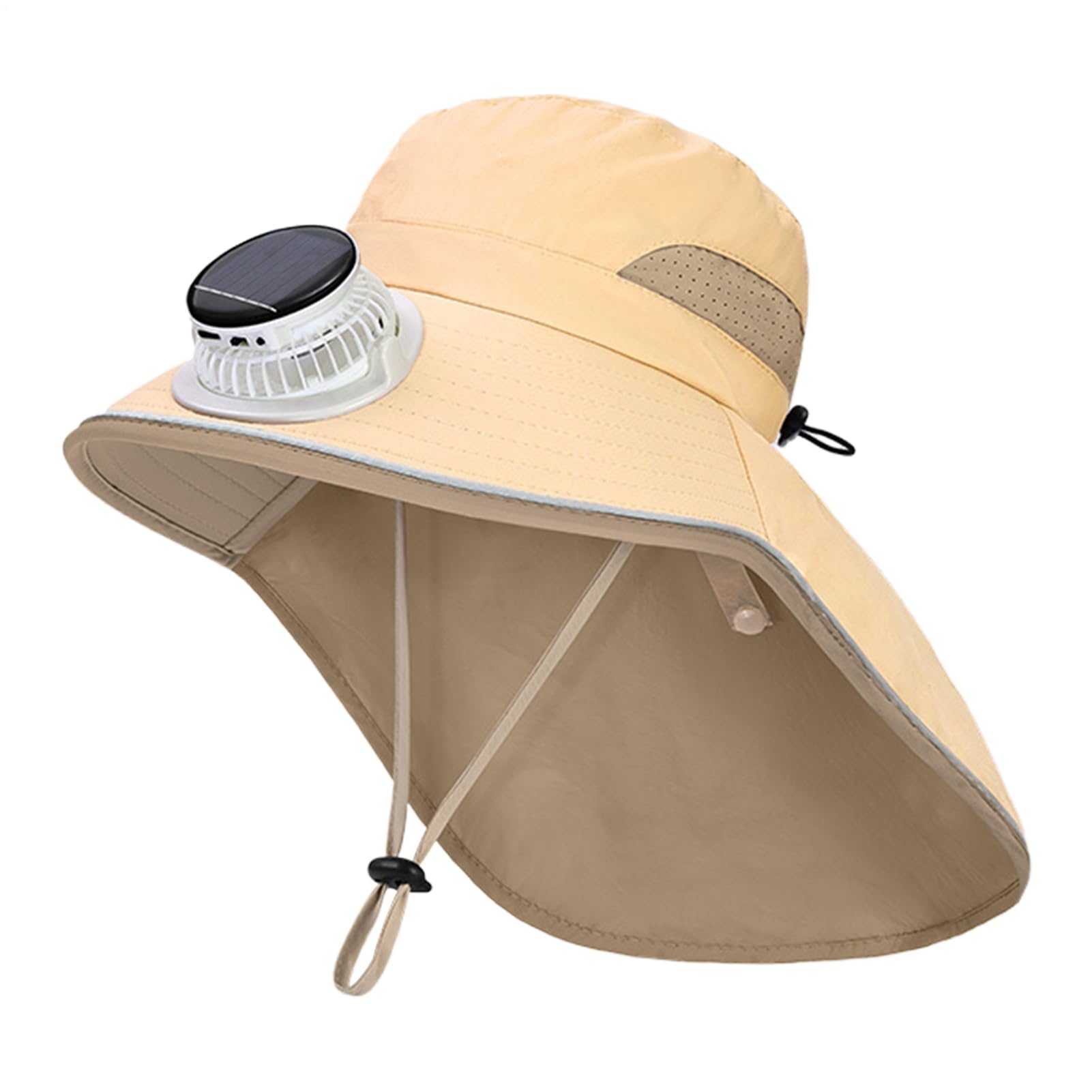 Chapeau avec ventilateurs solaires pour enfant protégeant des UV à la plage - 8