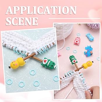 Amazon.co.jp: SUNNYCLUE 1箱74個 動物 マーカー 編み針