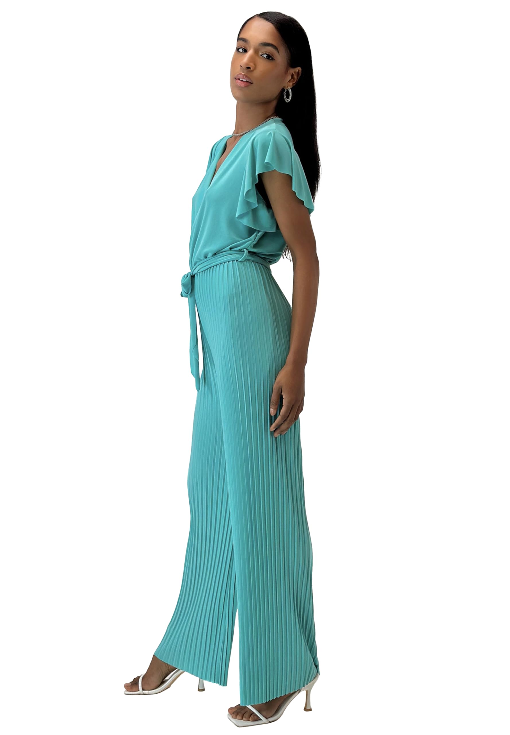 Elara Damen Jumpsuit V-Schnitt