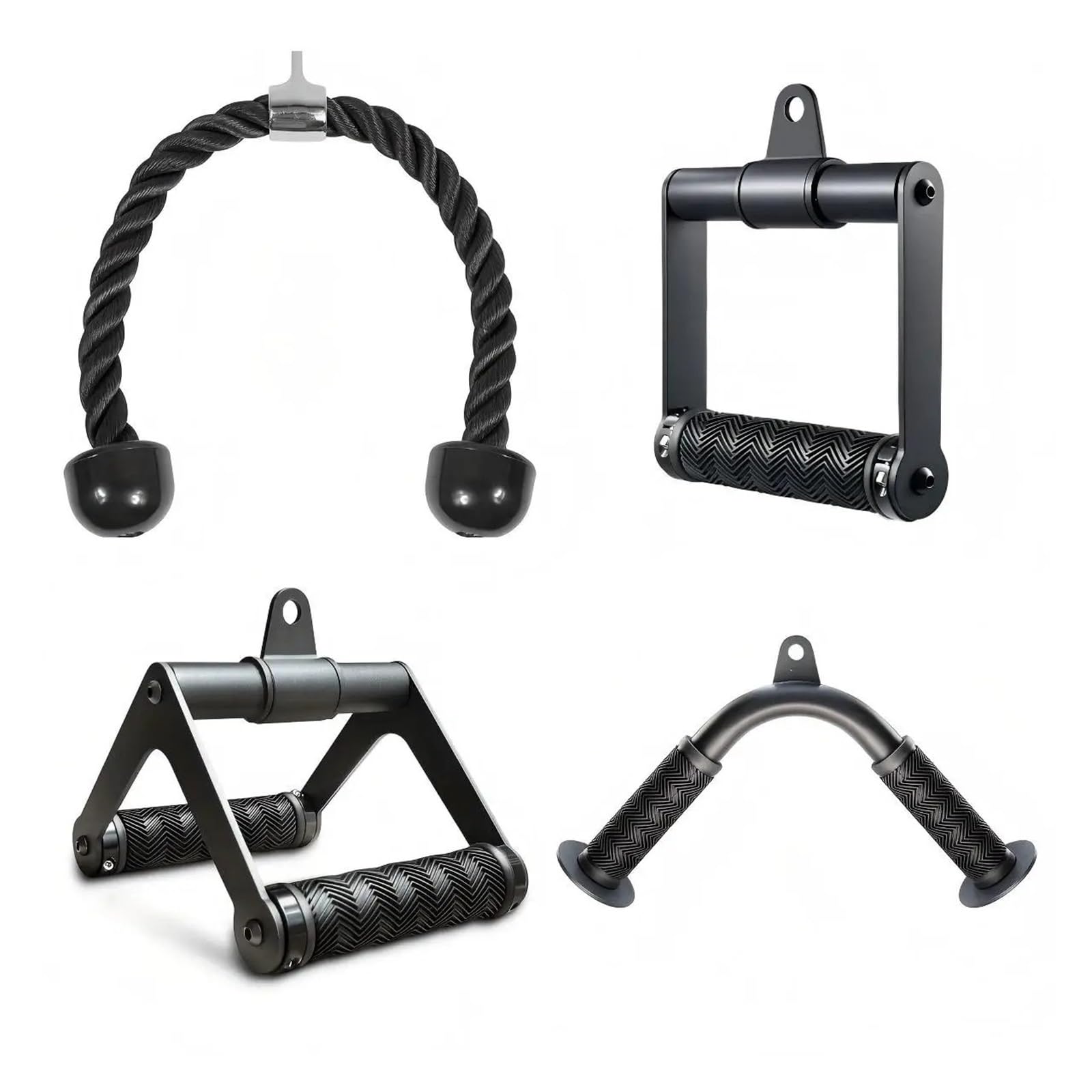 Equipo de entrenamiento de fuerza de accesorios de gimnasio 4 piezas | Accesorios multiusos for entrenamiento de fuerza en gimnasios.