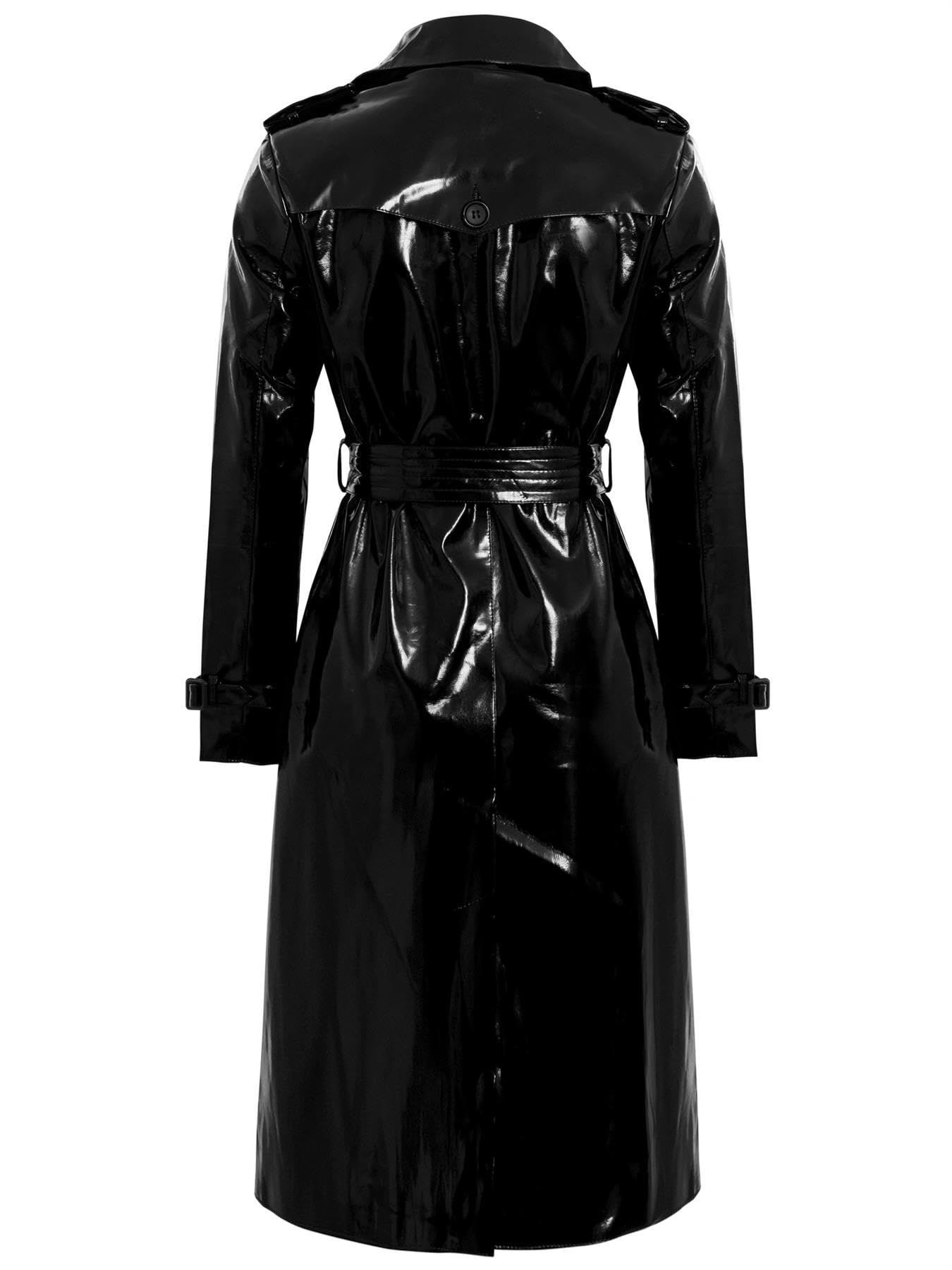 SS7 Damen Maxi Trenchcoat aus Vinyl