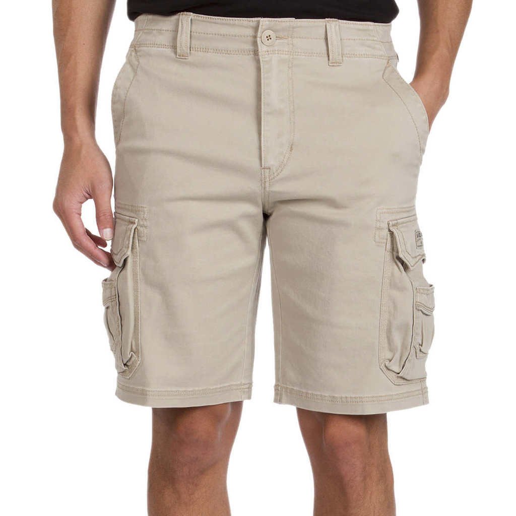Mens Flex Waist Lightweight Cargo Shorts-image-0