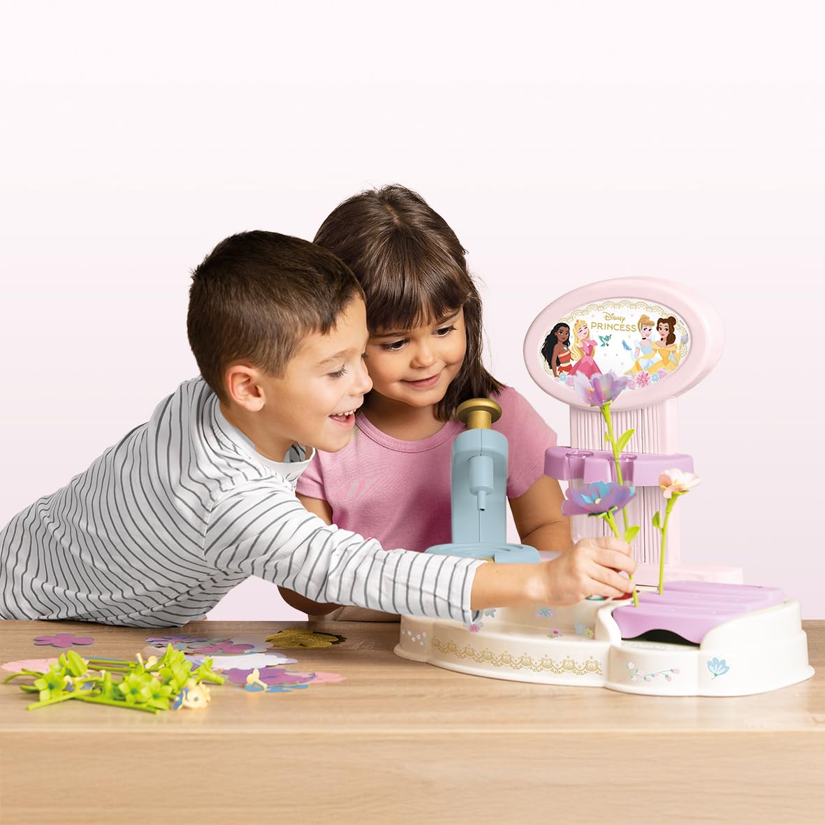 Smoby - Disney Princesses - Flower Market - Activité Manuelle - Création de Fleurs - A Partir de 3 Ans - Fabrication Française