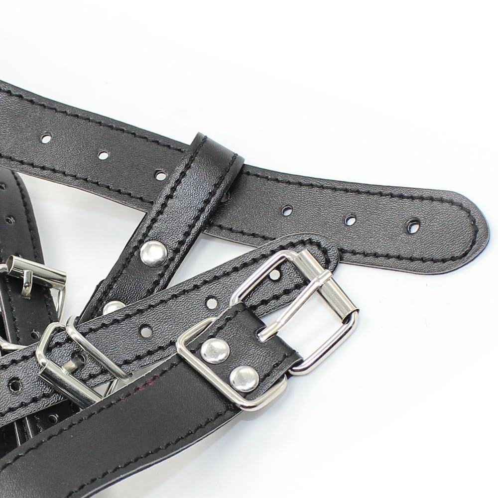 Maschera Fetish Pissgag con Imbuto & Tappo – Imbracatura Bondage per Giochi d'Urina – Bavaglio regolabile in ecopelle per sessioni BDSM