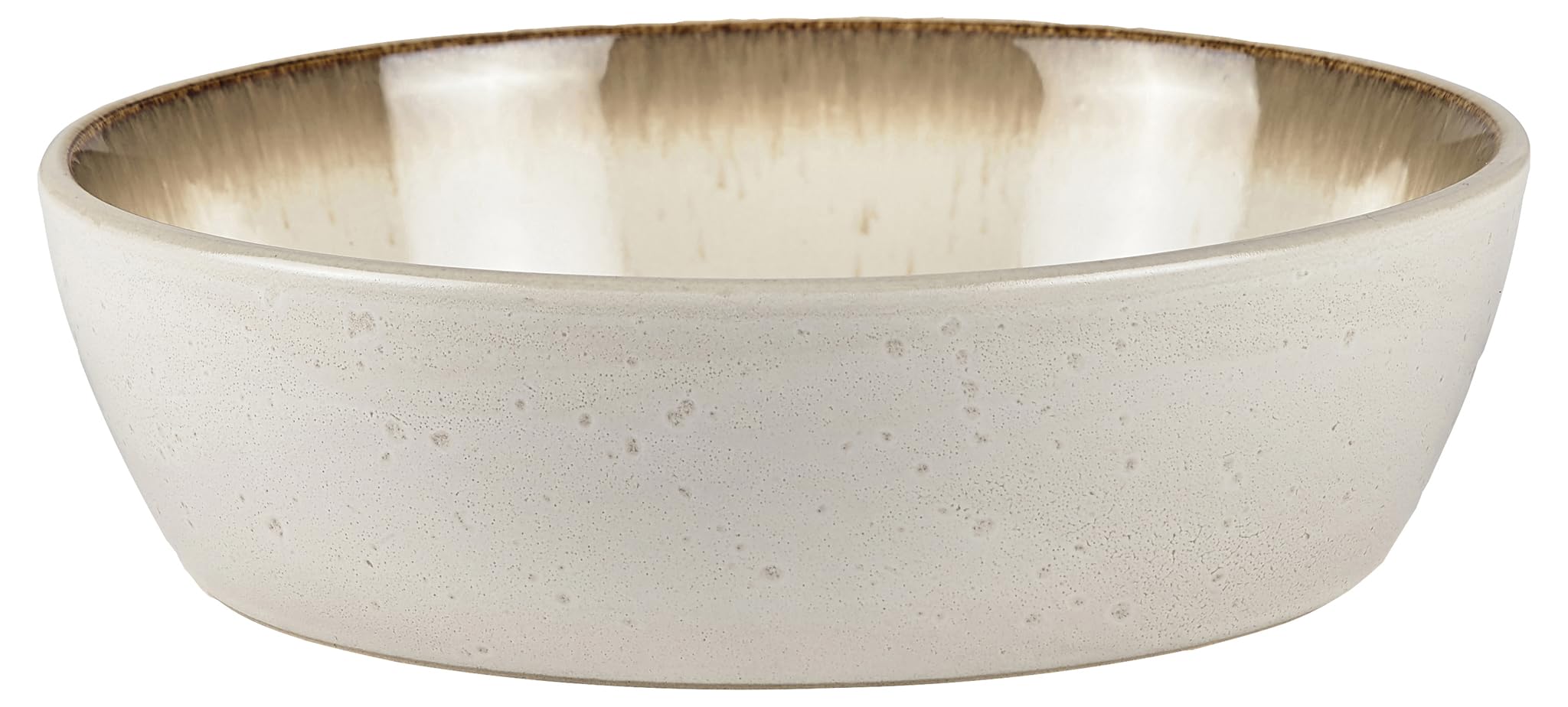 BITZ Çorba kasesi, toprak çorba kasesi, 18 cm çapında, krem/krem
