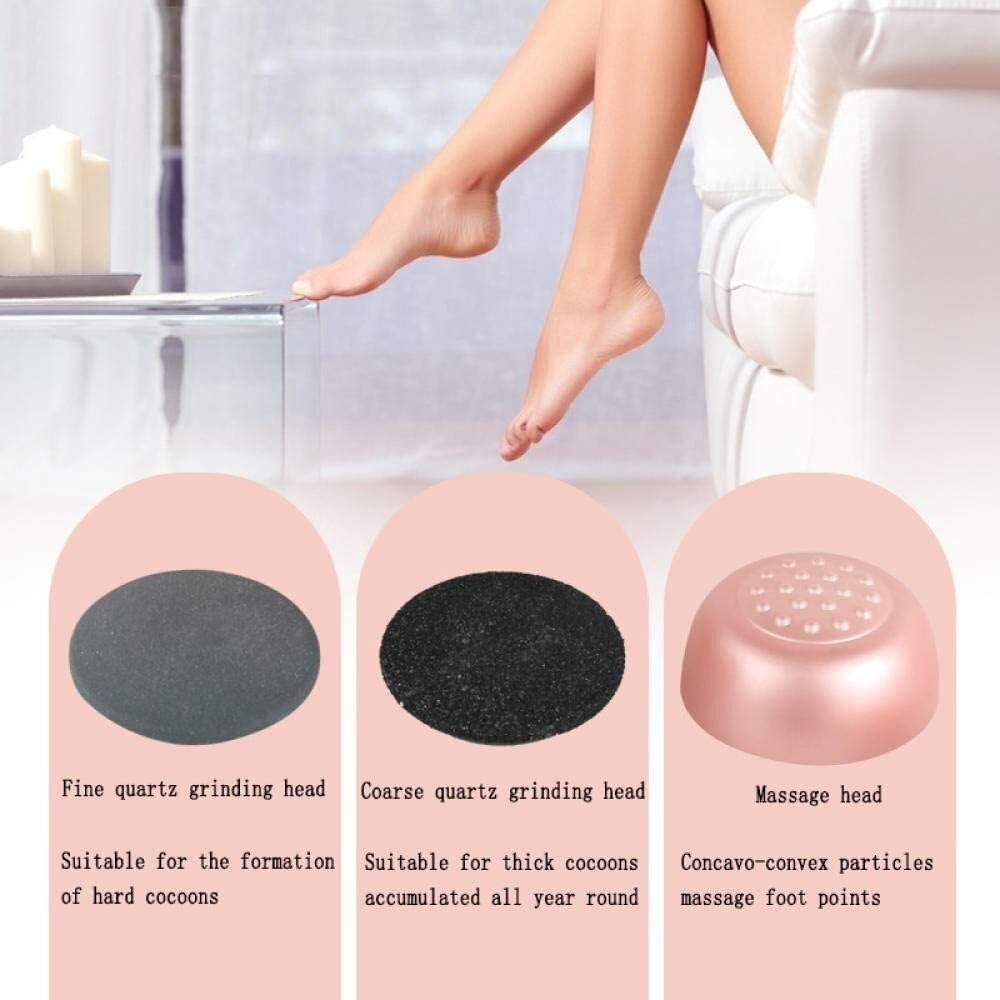 Lima elettrica for Piedi USB, Macchina for la rimozione dei Calli, esfoliante for la Pelle Morta, levigatrice for Piedi a Vuoto con 2 rulli e Testina massaggiante