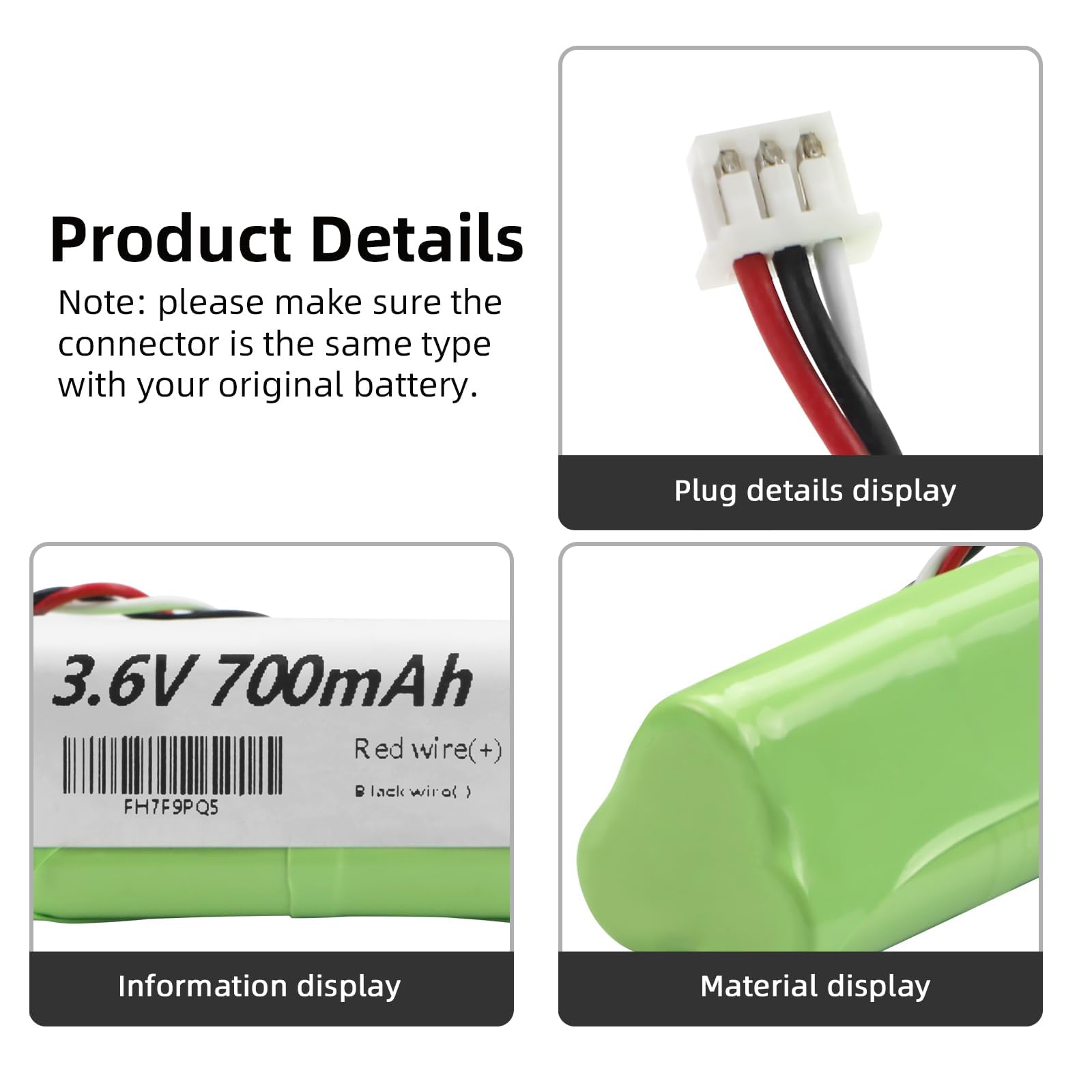 K KYUER 2-Pack Escáner de codigo de Barras Batería para Zebra/Motorola Symbol LI4278 LS4278 LS-4278 LS4278-M BTRY-LS42RAAOE-01 DS-6878 DS6878 DS6878-SR 82-67705-01 K35466 Cordless Barcode Scanner