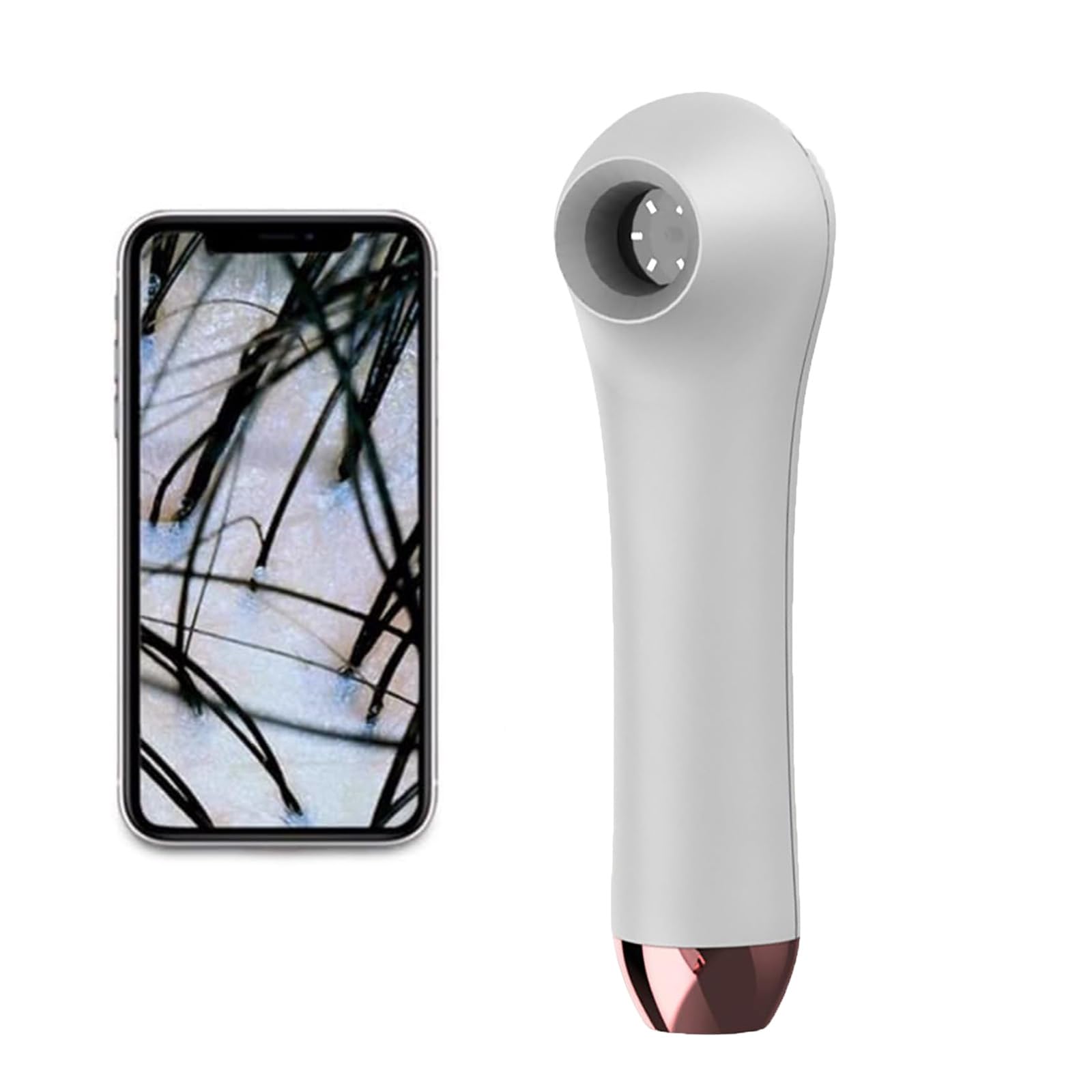 Máquina de análisis de cuero cabelludo inalámbrico, probador de analizador de piel, analizador de cabello de piel, detector de folículos pilosos de la piel multifunción, 3 engranajes, 1 megapíxeles, p