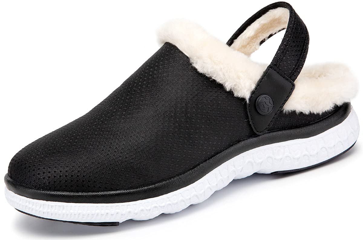 Gaatpot Zapatillas De Estar Por Casa De Mujer Forro Caliente Pantuflas Hombres Zapatos de jardín Antideslizantes Zuecos y Mules para Interior y Exterior 36-48
