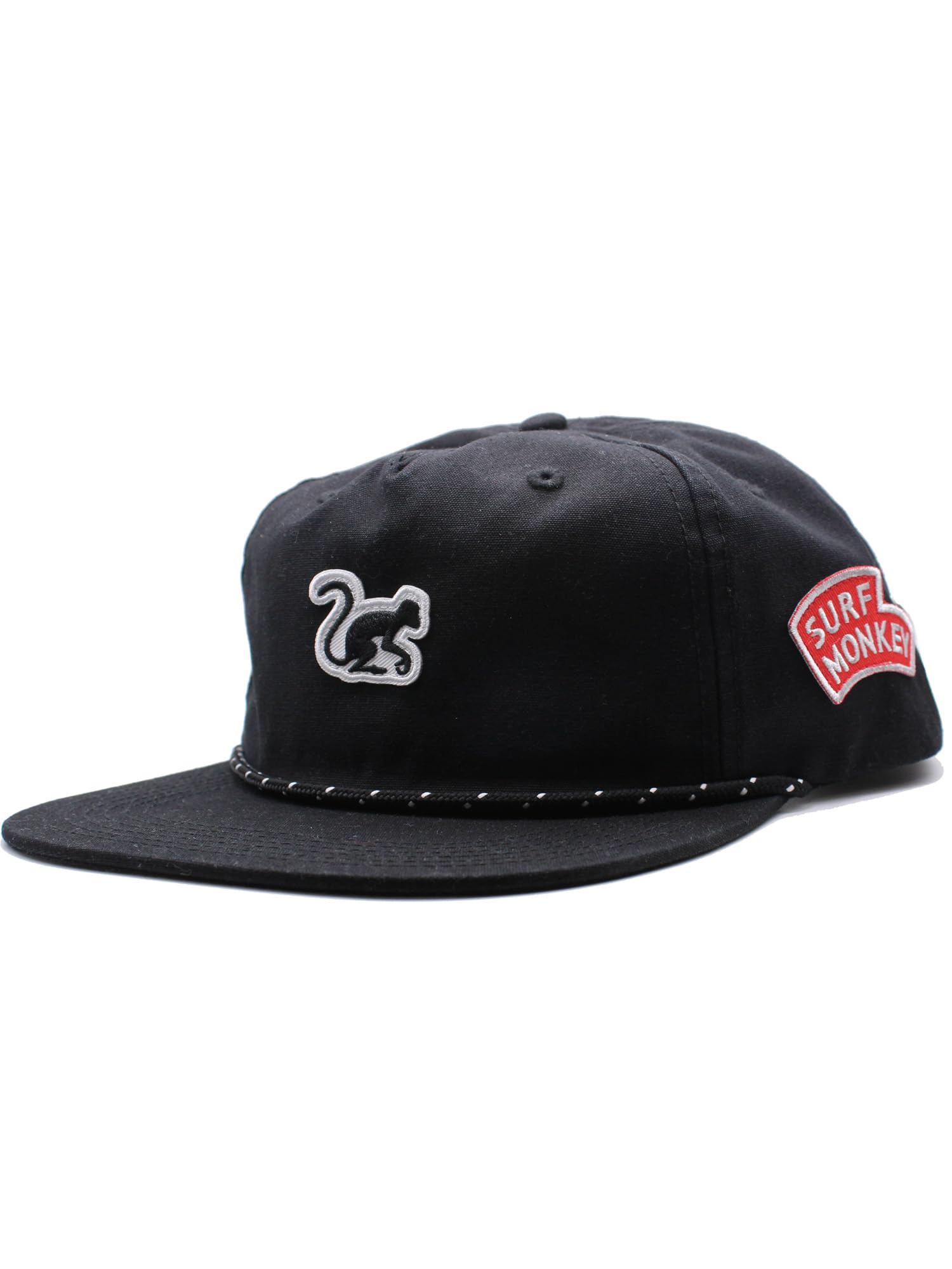 Surf Monkey Gorra 5 Paneles con Cuerda Hombre/Mujer - 100% Algodón Orgánico - Talla única