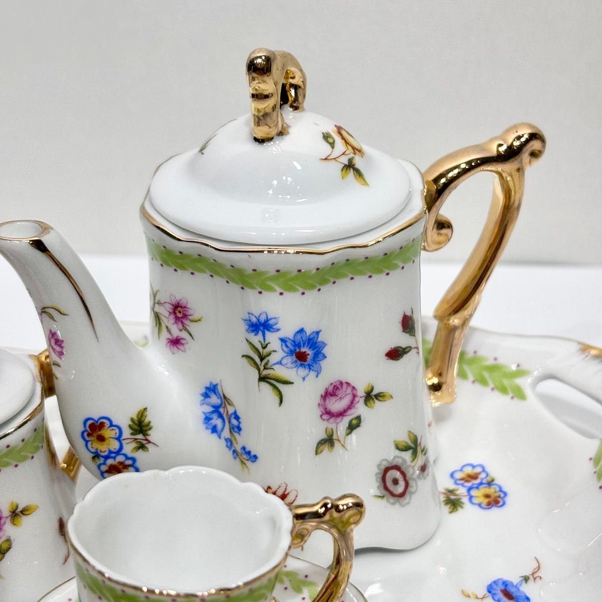 Amazon.co.jp: レア！KOBE ALPHALPHA ミニチュア ティーセット : おもちゃ