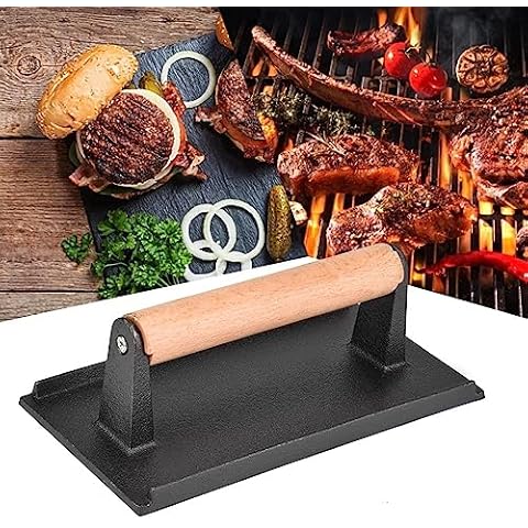 Vintage Gourmet Cast Iron Steak Press Cover