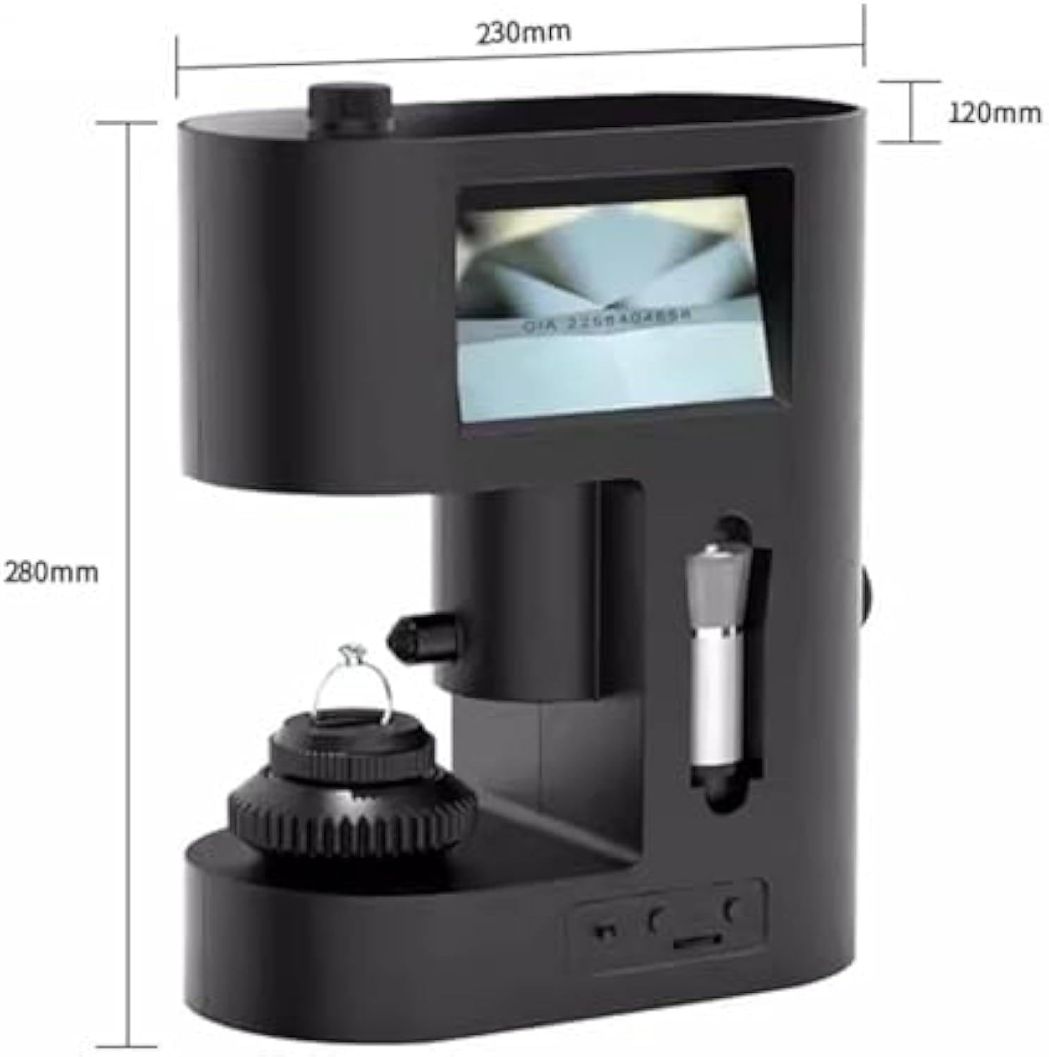 30-200X diamentowy mikroskop z podwójnymi soczewkami HD i 20 diodami LED, idealny do testów diamentów i inspekcji przemysłu tekstylnego, idealny dla jubilerów i kolekcjonerów