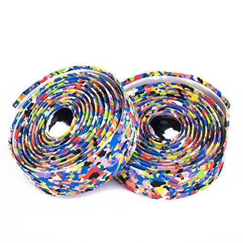 Weanas Vex Gel Supersuede Bike Bicycle Handle Bar Tape Wraps with Bar Plugs