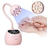Makartt UV LED Nail Lamp - Gooseneck UV Light for Gel Nails Cherie Cordless USB 39W Nail Dryer Gel Lamp with 4 Times & Auto Sensor Professional Fast Flash Curing Polish Nail Art