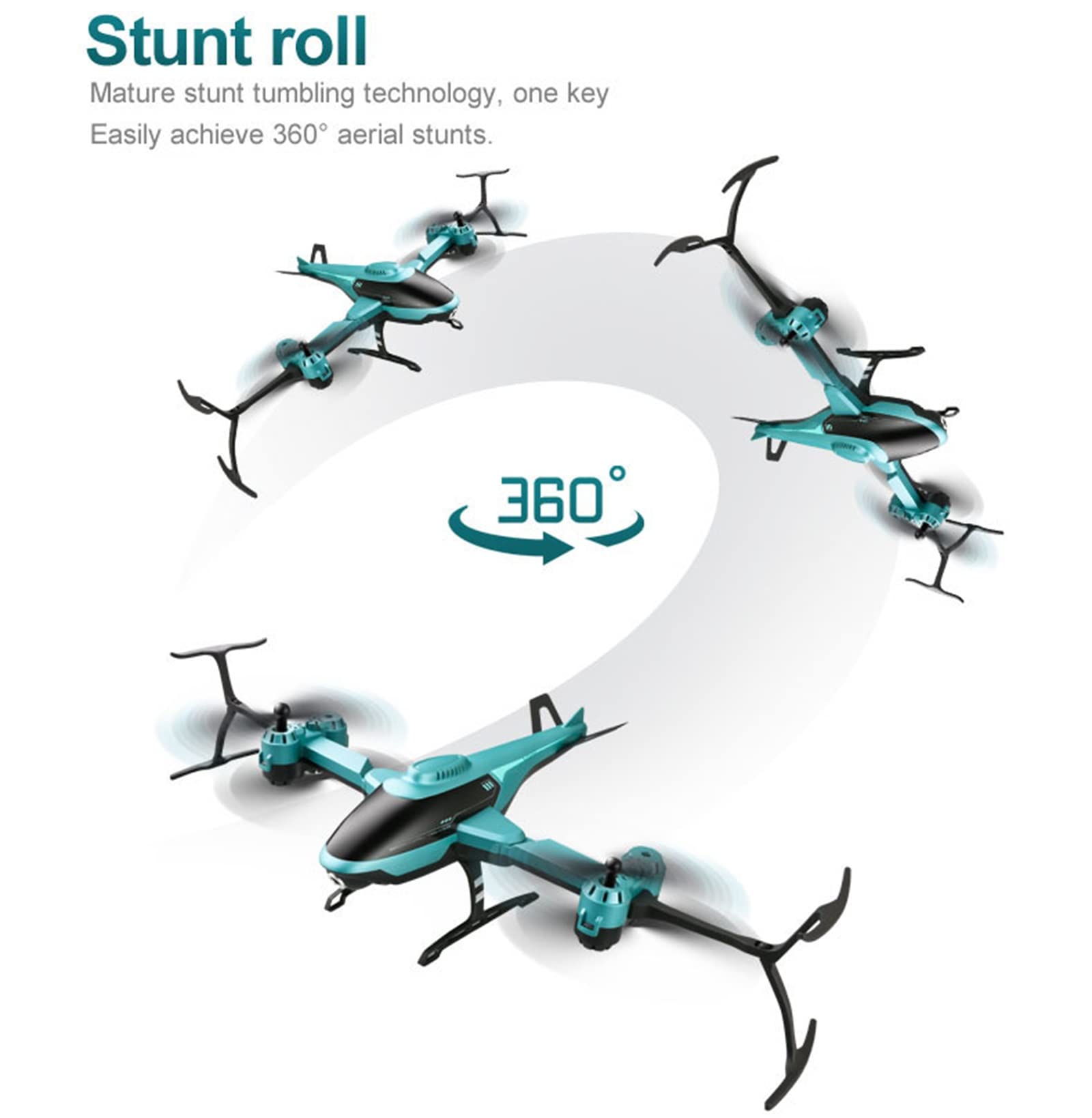 Drone 4k, Mini Drone telecomandato Telecamera Professionale HD WiFi 2.4Ghz Segnale ad Alta frequenza Drone con Telecamera 4k Telecomando Elicottero Quadcopter Giocattolo,Red