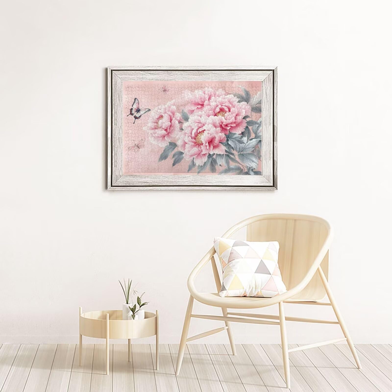 Piwonia Puzzle 5000 Pieces Motyl Puzzle Dorośli Początkujący z pudełkiem prezentowym, DIY Interaktywna Puzzle Rodzinna wymagająca gra, Relief Relief Home Wall Decor Art Prezent dla mężczyzn 100 x 150