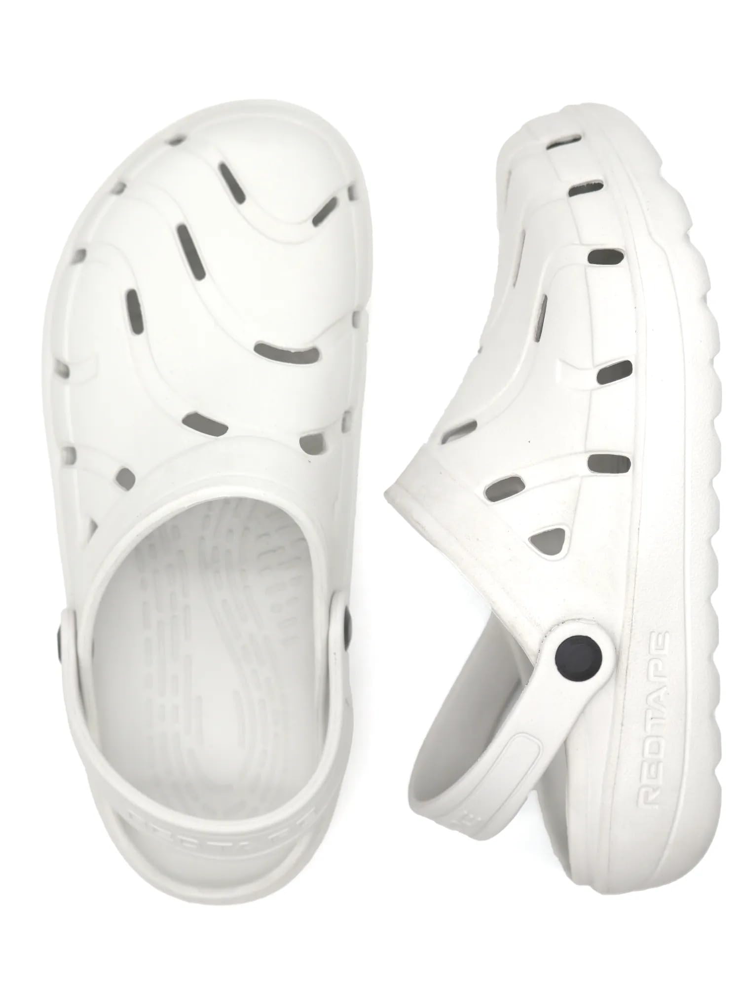 Red Tape Mens Discover Comfortable Clogs || Sandals with Adjustable Back Strap for Men Off White (B0D4R31TR9) Amazon Price History, Amazon Price Tracker
