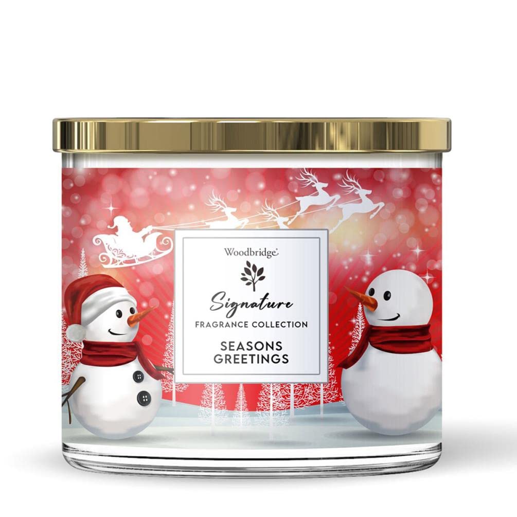Aroma Accessories Woodbridge Seasons Greetings Tumbler Jar Candle