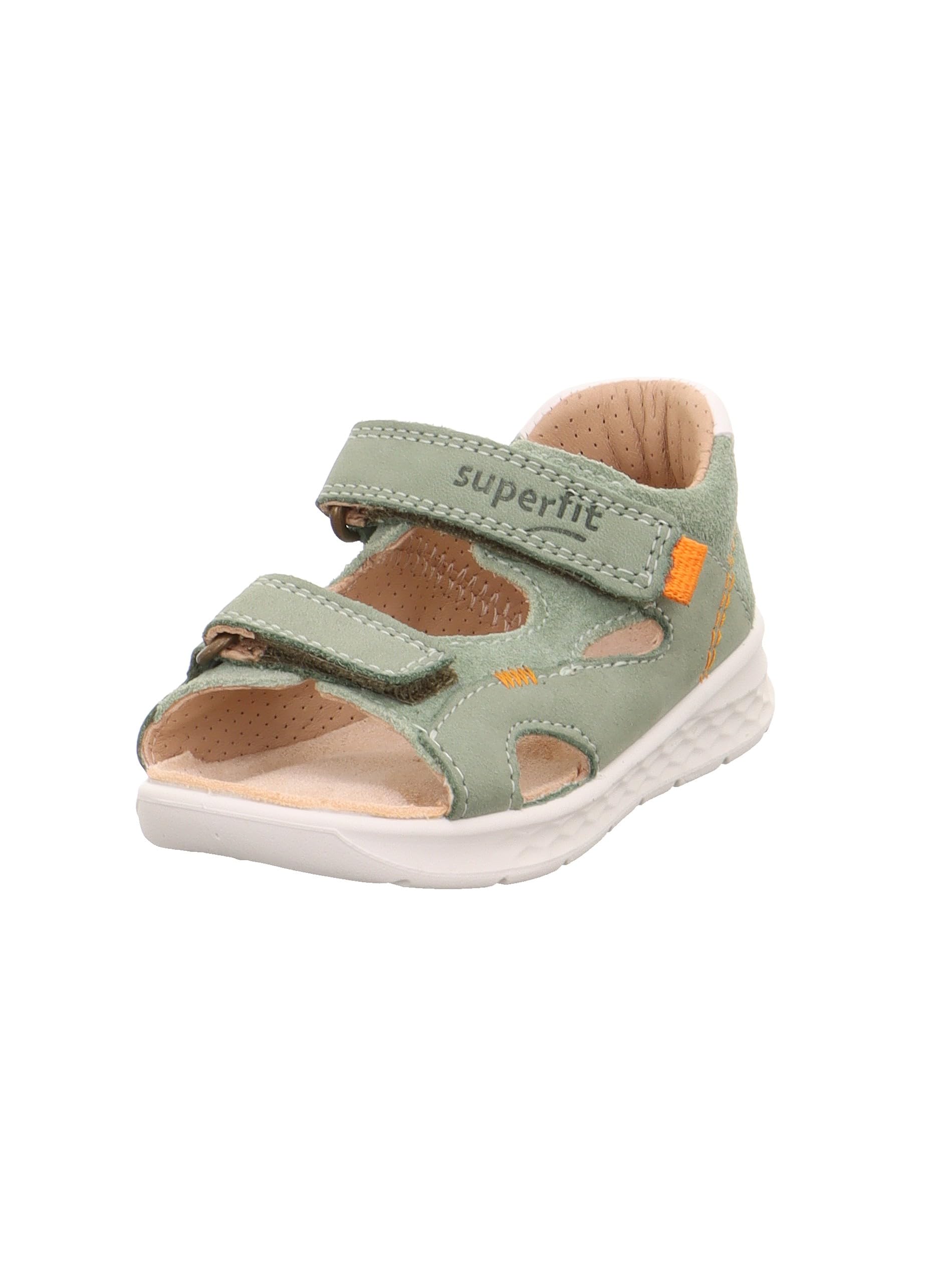 Superfit Boy's Lagoon Sandal, Light Green Orange 7500, 7.5 UK Child