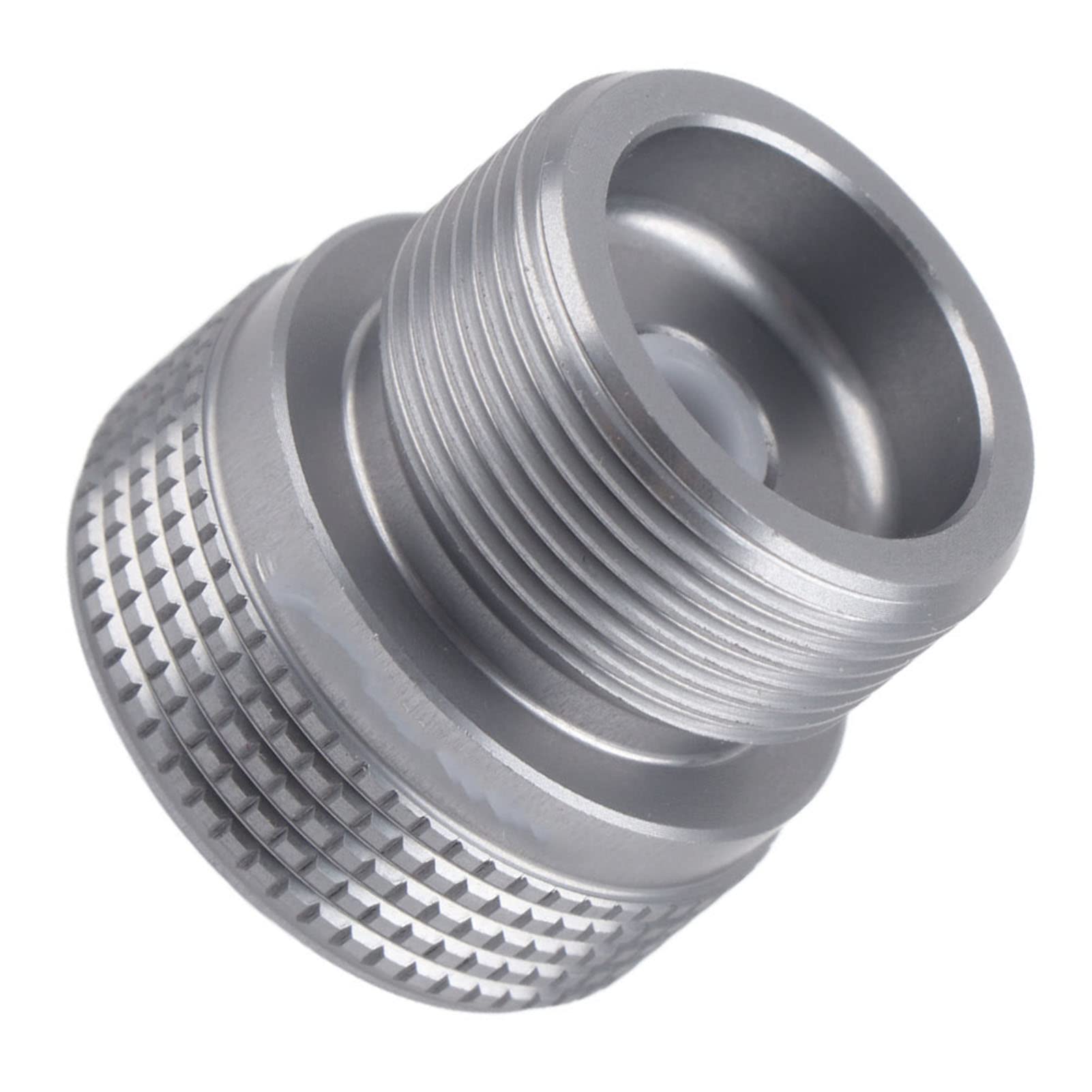 Camping-Gaskartuschenadapter – Wandelt Flache Kartuschen in 1-Liter-MAPP-Gastanks um – Leichte Aluminiumlegierung – Ideal für Camping, Kochen im Freien und Picknicks