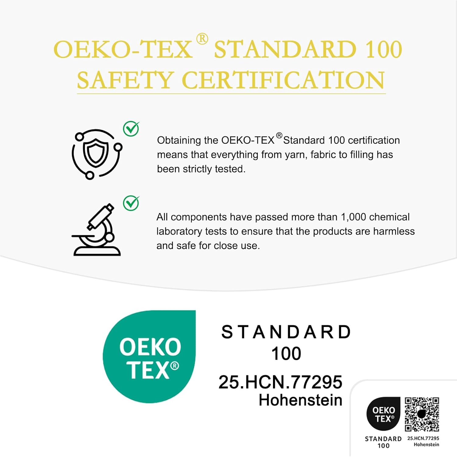 YOUR MOON Fluffy Support Bed Pillow Standard Size, Super Soft Premium Down-Alternative Filling for Sleeping, Luxury Hotel Quality Bed Pillows for Side Sleeper (Gray) - Image 9