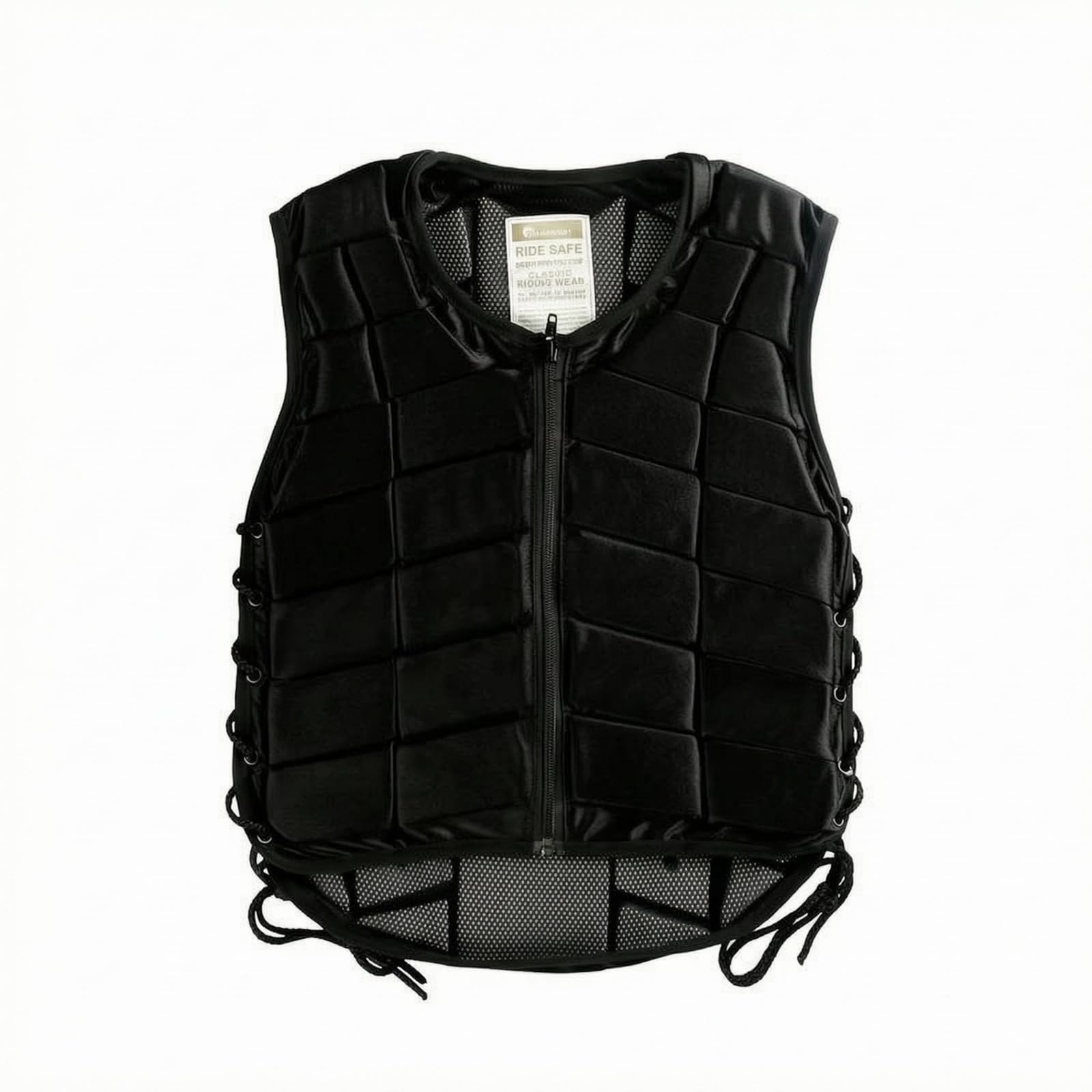 Gilet Protettivo da Equitazione Imbottito Protezioni Sportive Tessuto Mesh Attrezzatura Sportiva per Bambini