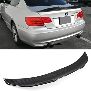Highkick Duckbill Carbon Fiber Trunk Spoiler Wing Compatible for 2007-2013 BMW E92 3 Series Coupe & M3 2 Door