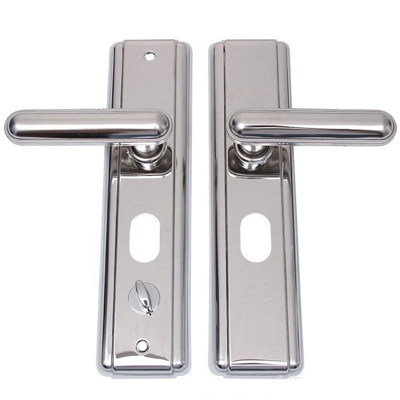 Pomos de puerta de armario, palanca de puerta de juego de manijas de metal, manija de puerta for herrajes de manija de puerta de entrada y puerta delantera, cerradura de paso de pasillo y armario-tubo