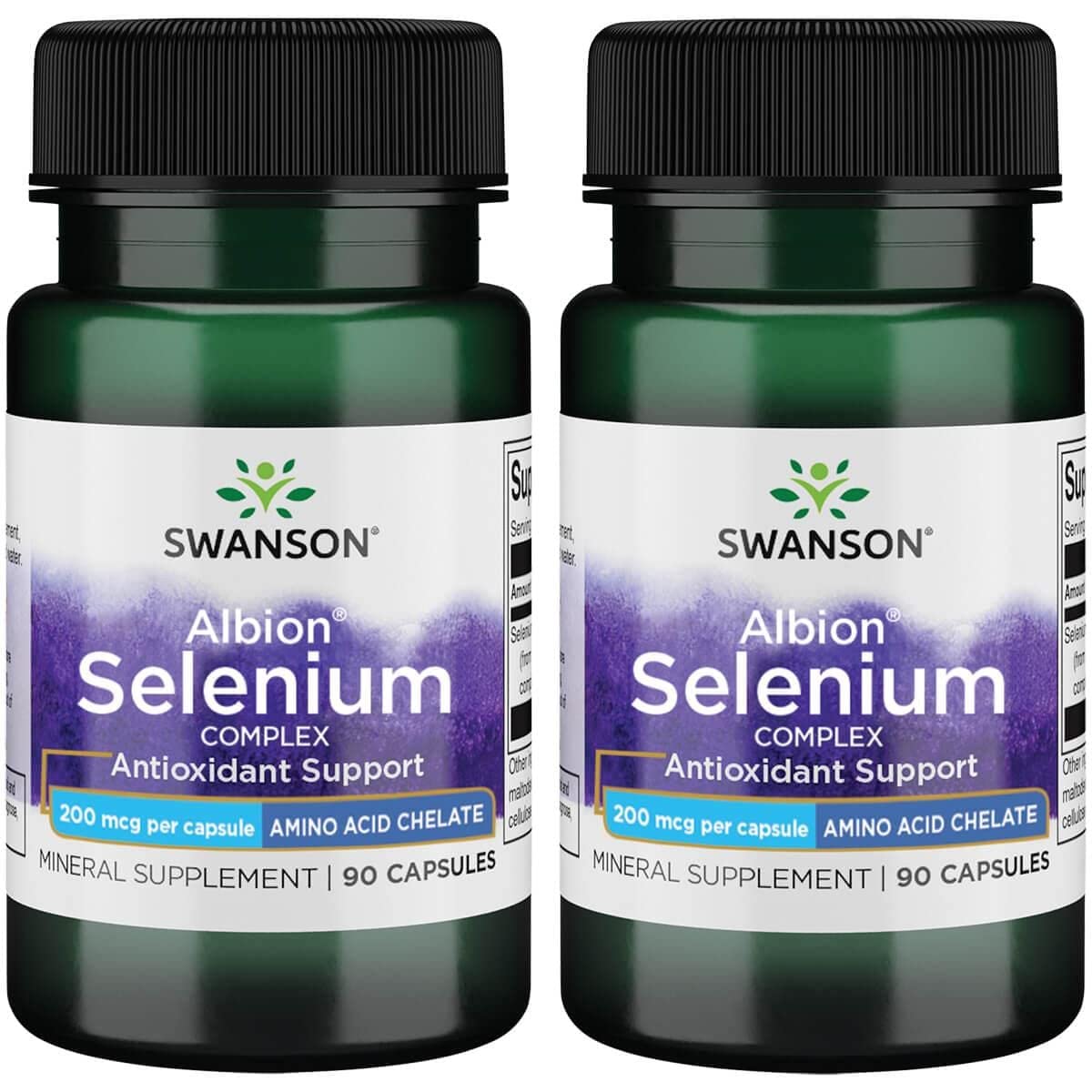 SwansonAlbion Complexed Selenium 200 mcg 90 Capsules (2 Pack)