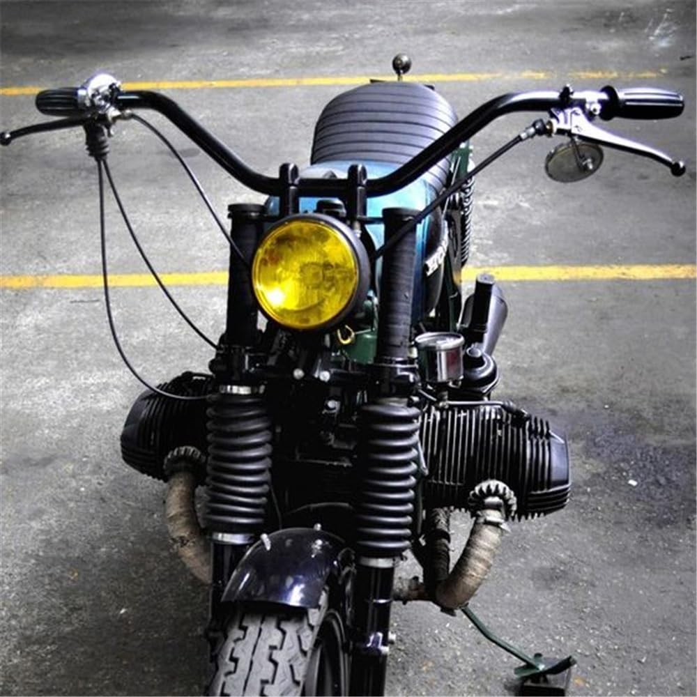 manubri moto per scooter Manubri per moto Misura Per Tracker Scrambler Chopper Sportster Volante 22mm Retro Manubrio Moto 7/8 "Anti-Ruggine