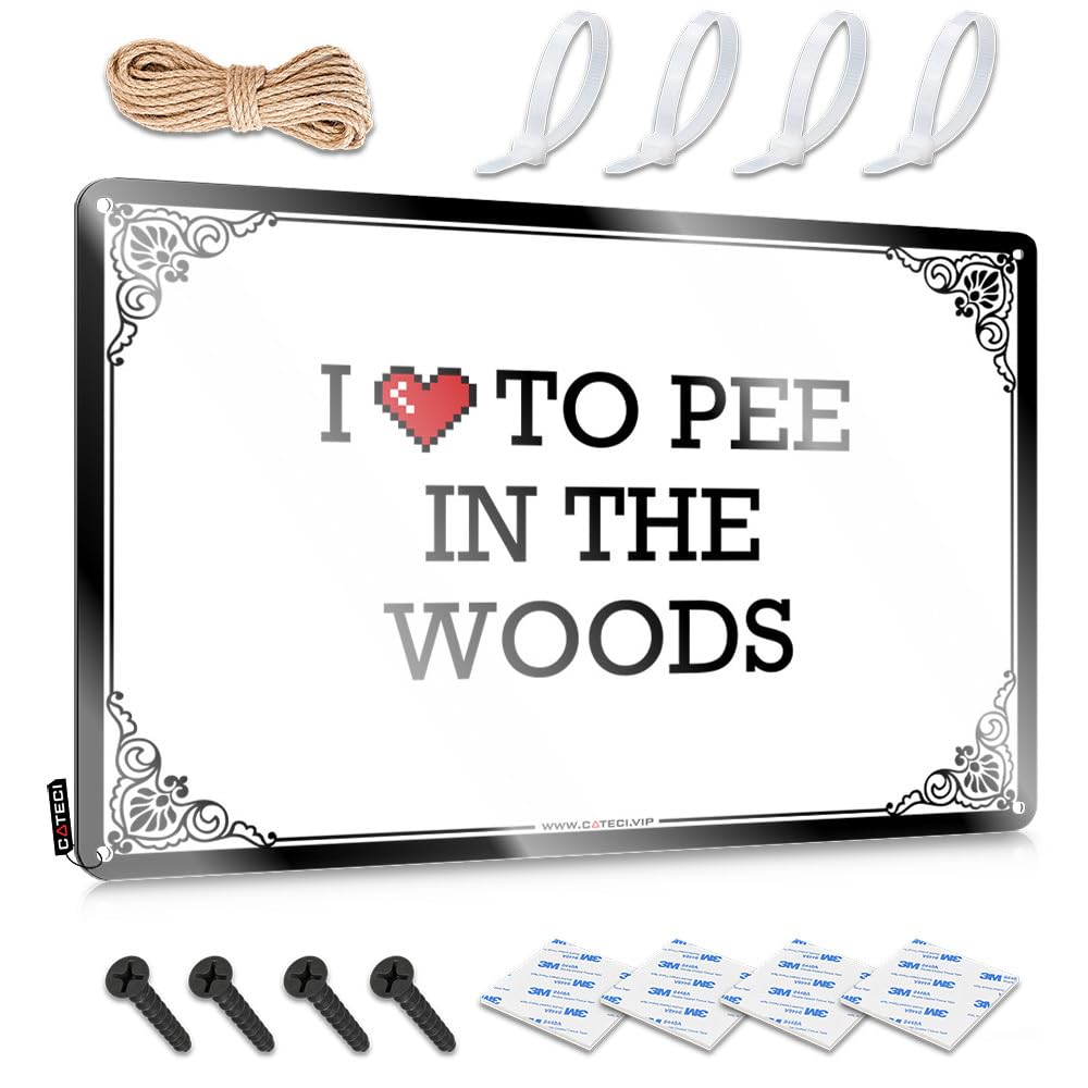 Fzfn Colour Art Winter Crossing Patriotic Ideas I Love To Pee In The Woods - Easy To Hang Art(20X30cm)