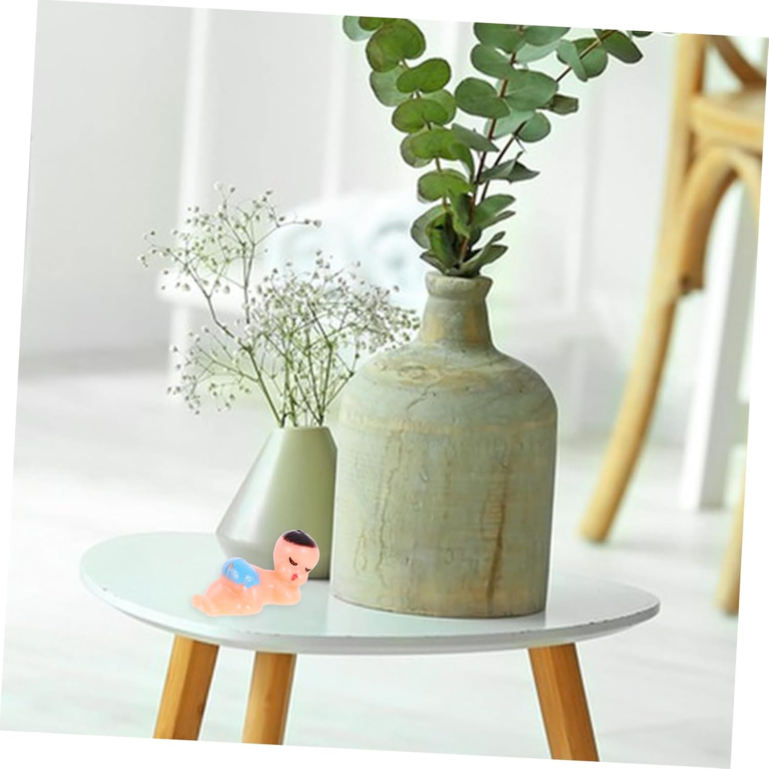 LSLYTQ 20pcs Miniature Sleeping Ornaments Neutral Shower Bunting Decorations for Girl Party Home Decorations