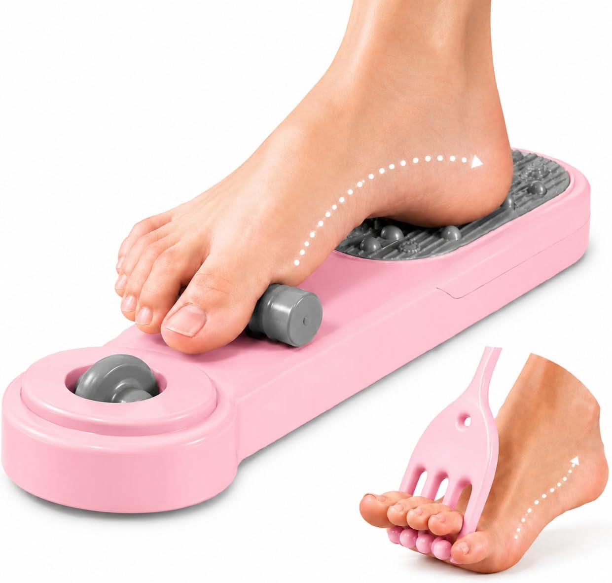Foot Arch Trainer for Flat Feet & Plantar Fasciitis Relief, Adjustable Arch Support Strengthener
