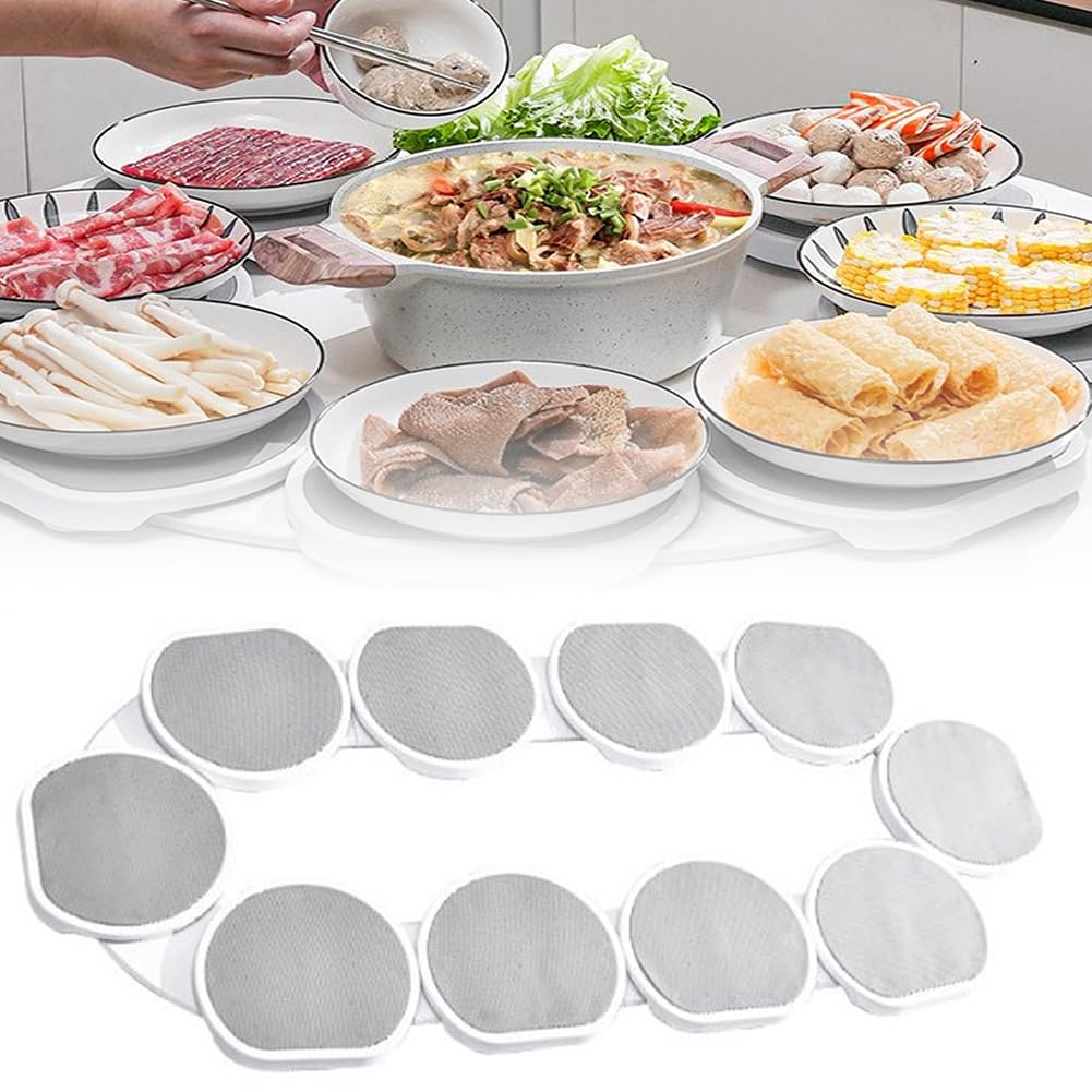 Organiseur rotatif à 360° extensible pour une table de cuisine épurée