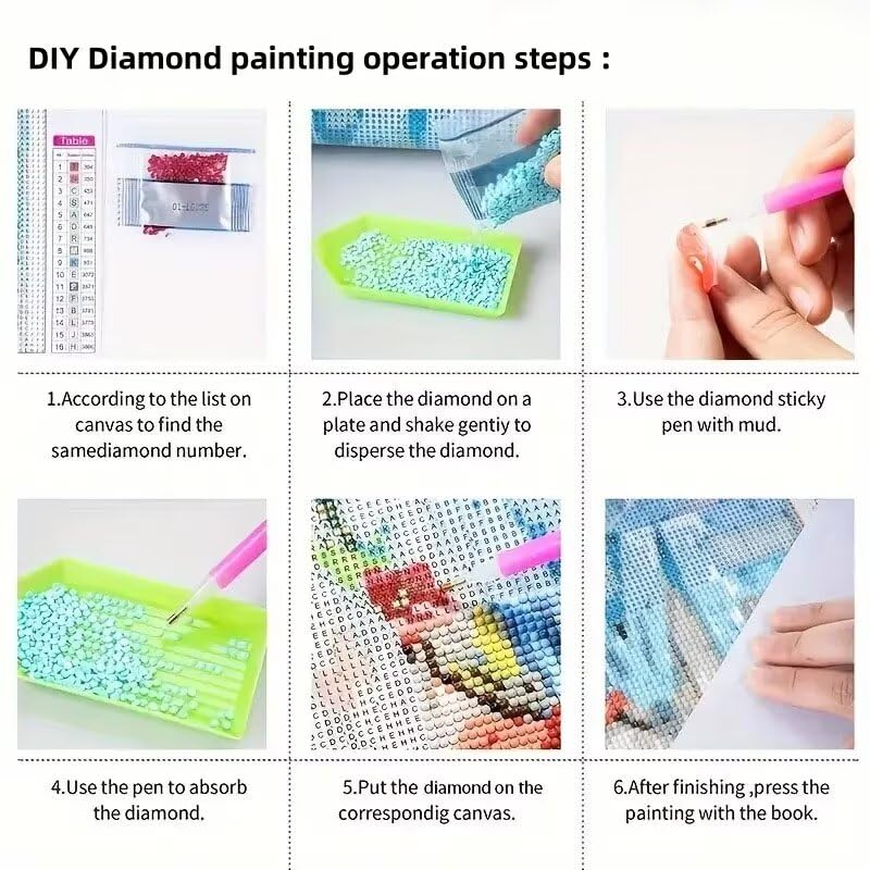 Nexoria Diamond Painting Pasqua - Kit 5D Fai Da Te Con Lepre E Coniglio - Quadro Con Strass Per Decorazione E Attività Creativa