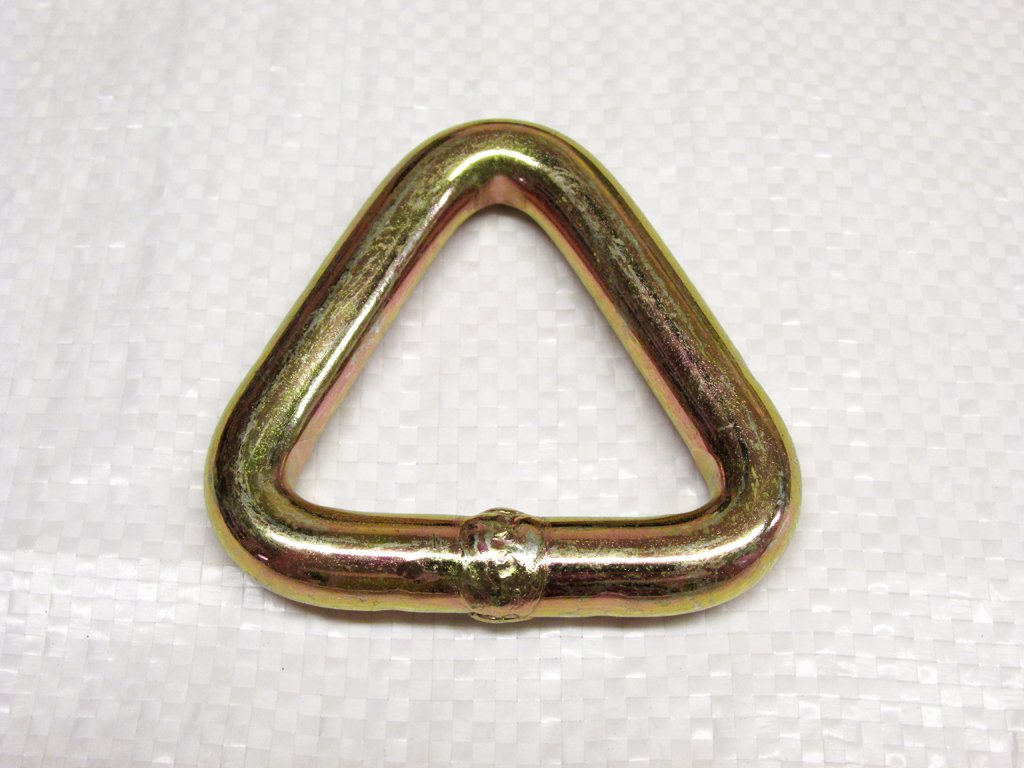 50MM Zinc Plated Delta Link 5 Ton (Triangular Ring Fitting Lashing Secure Yellow Passivated)
