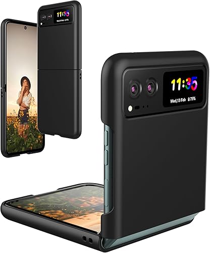 Miniatura 1 de Foluu Funda para Motorola Razr 2023 no es compatible con Razr Plus 2023, funda delgada para Moto Razr 2023, ultra delgada, de policarbonato mate con