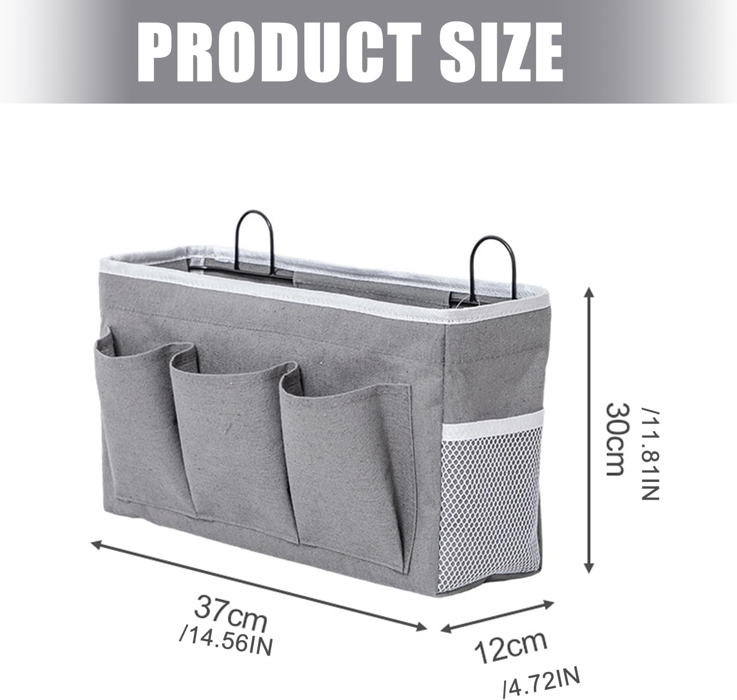 Wall Mounted Storage Basket with Multiple Pockets for Organizing Magazines Books and Small Items for Home or Portable Living Travel Storage Planner