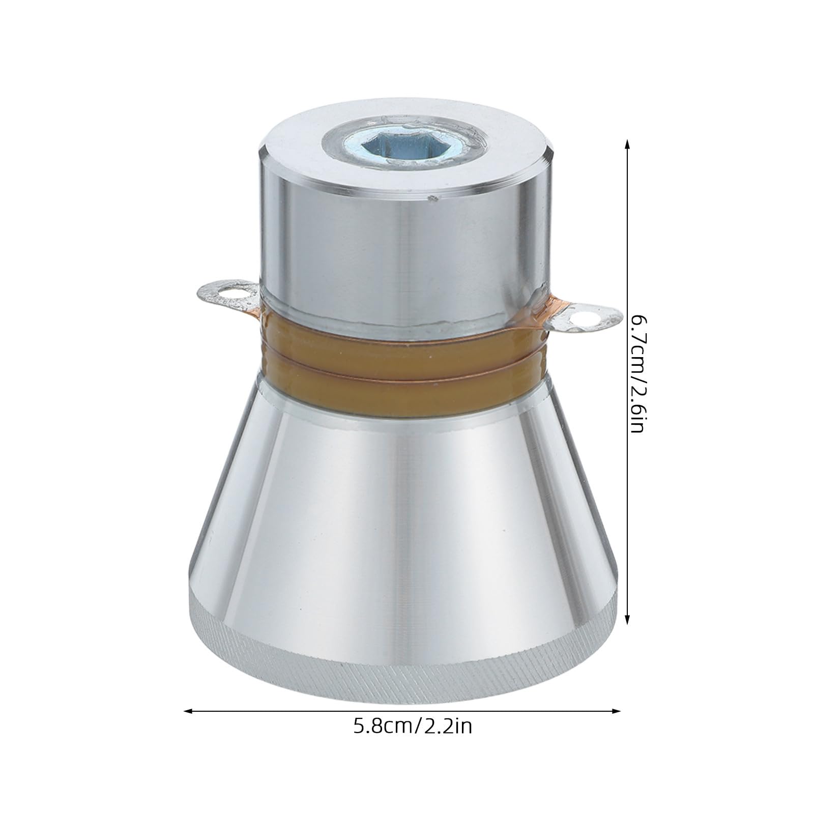 INOOMP Cabezal Ultrasónico para Limpieza Industrial de 28khz y 60w Diseño Ergonómico y Material de Hierro y Gafas