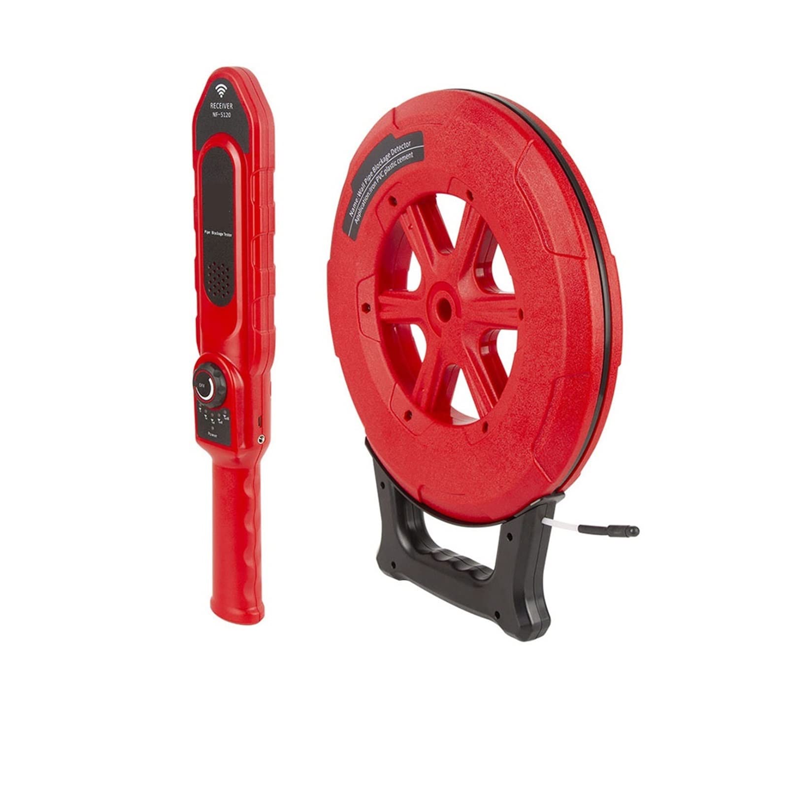 Detector de Pared, Detector de obstrucción de tuberías de hierro, herramienta de diagnóstico, escáner, obstrucción de tuberías, instrumento de plomeros(30m line)