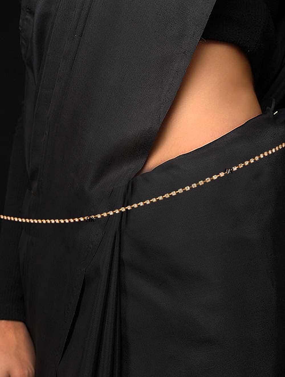 Handicraft Kottage Diamond And Pearl Inspired Waist Chain Traditional Belly Chain, Kamarband For Weddings Ethnic Waist Belt & Kardhani For Women, Girls 3