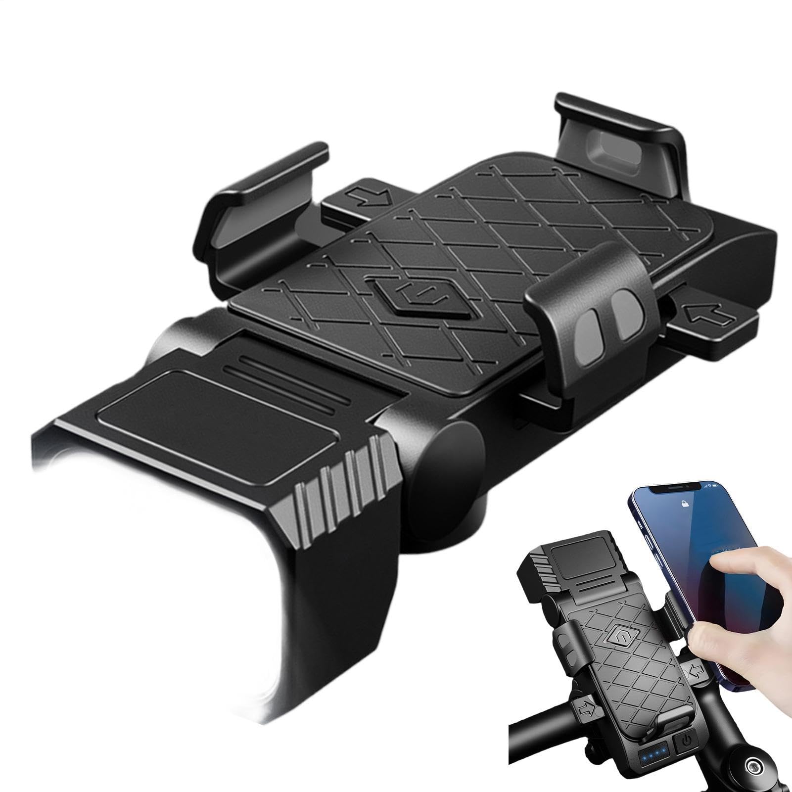 Luce Anteriore Bici Supporto Impermeabile Regolabile Facile Montaggio | Supporto Smartphone Per Luce Anteriore Bici Per Ciclismo Notturno Tour Lunghi Viaggi Guida Urbana Appassionati