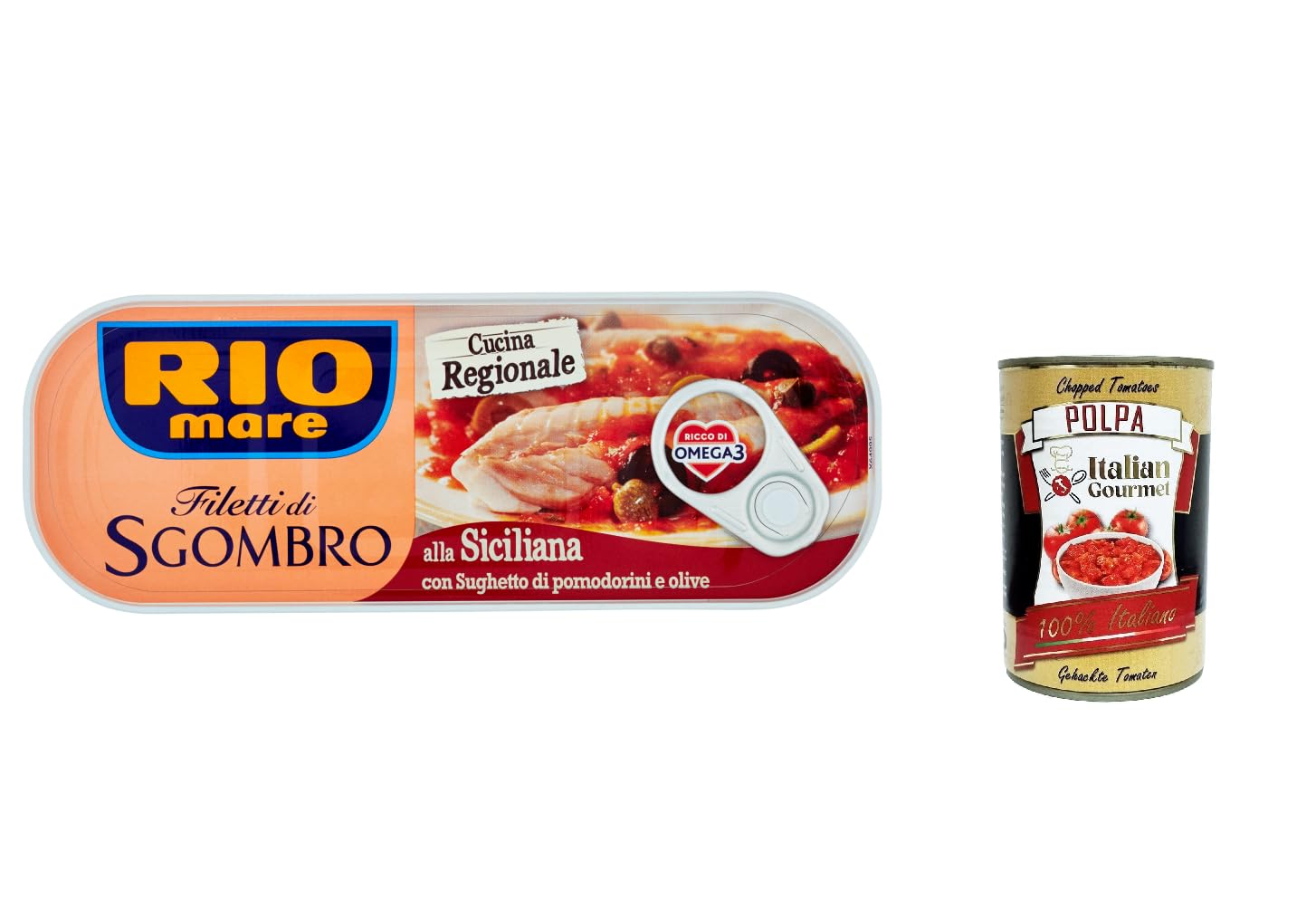 Italian Gourmet Filetti di Sgombro alla Siciliana 12 x 120g Makrele Dose