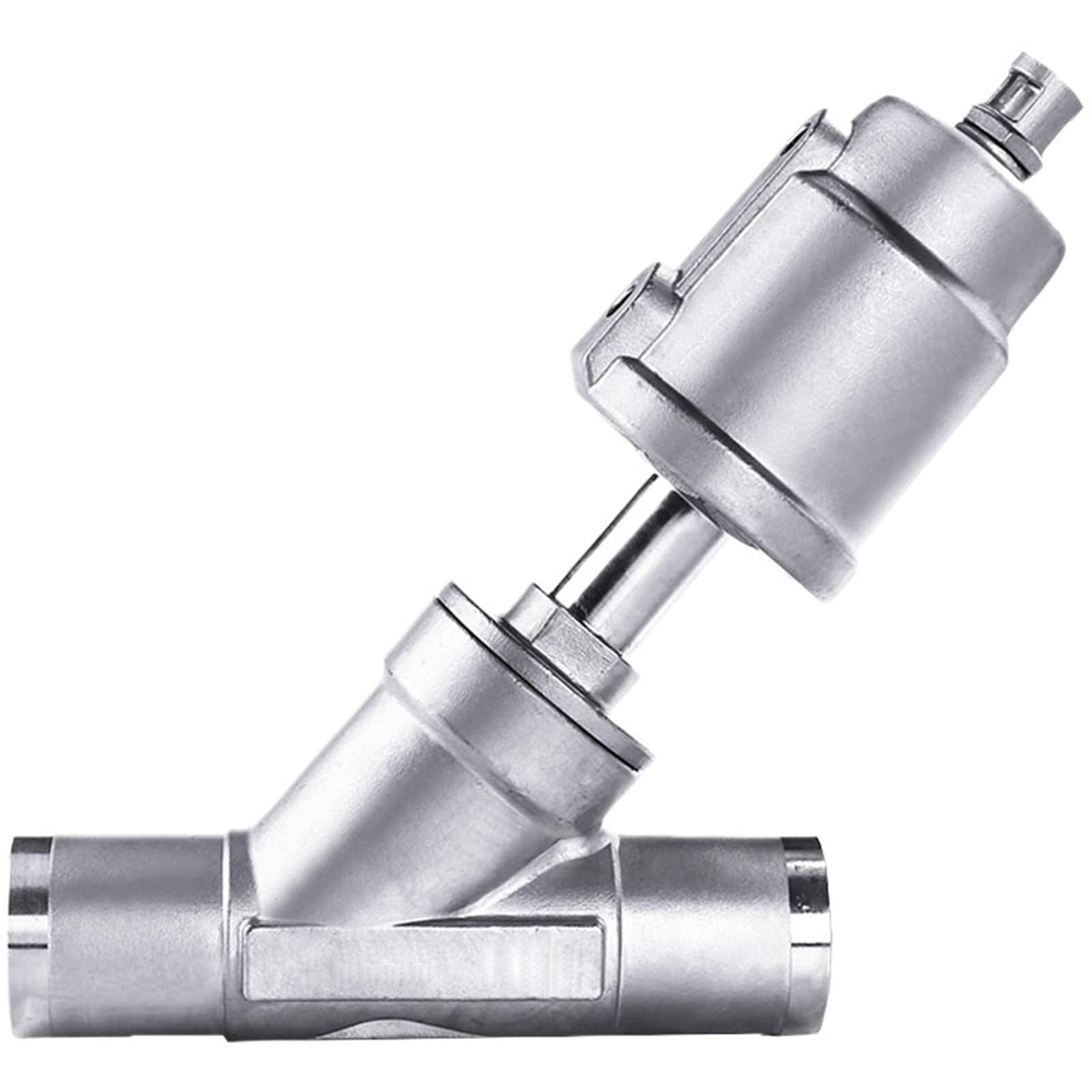 Vanne pneumatique à siège incliné DN50 pour stopper les fuites de vapeur