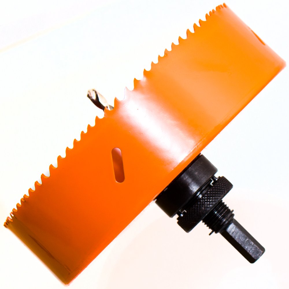 CENYB Wolframkarbid-Lochsäge 155 Mm (6-7/64) – Mit 2 Titanbeschichteten Zentrierbohrern, 36 Zähne, Schnitttiefe 25 Mm, Für Edelstahl, Metall, Holz CENYB Wolframkarbid-Lochsäge 155 Mm (6-7/64) – Mit 2 Titanbeschichteten Zentrierbohrern, 36 Zähne, Schnitttiefe 25 Mm, Für Edelstahl, Metall, Holz