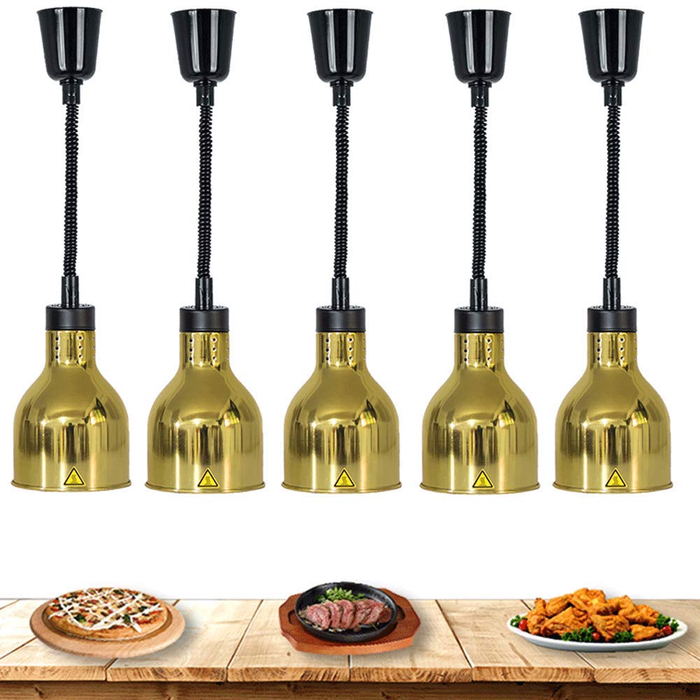 Lampe Chauffante Commercial Equipement de Cuisine, Chauffe-Plats pour Fêtes Buffet Lampe de Cuisine Métal Lustre Fournitures pour la Restauration