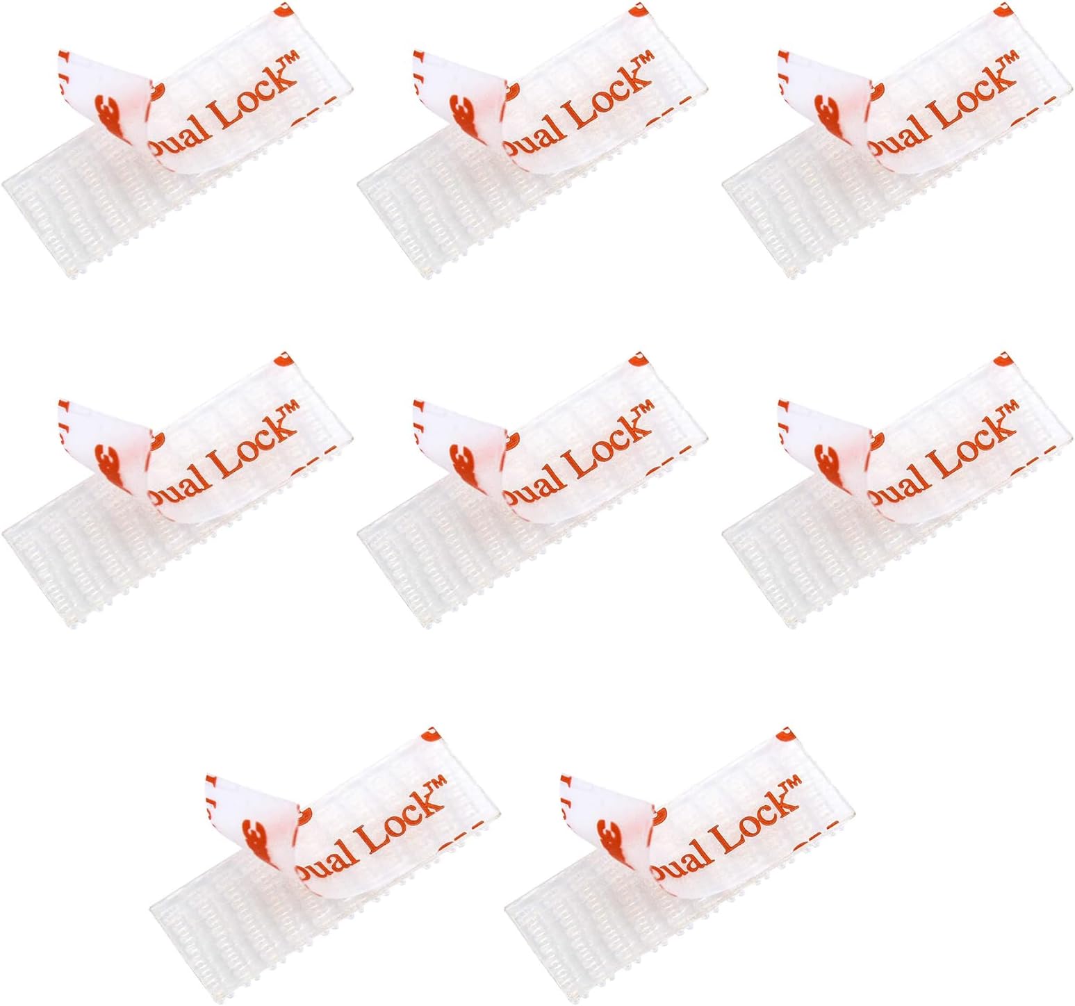 EZ Pass/IPass/IZoom Toll Tag Mounting Kit - 8 Pcs (4 Sets) Reclosable Fastener Dual Lock Tape Strips